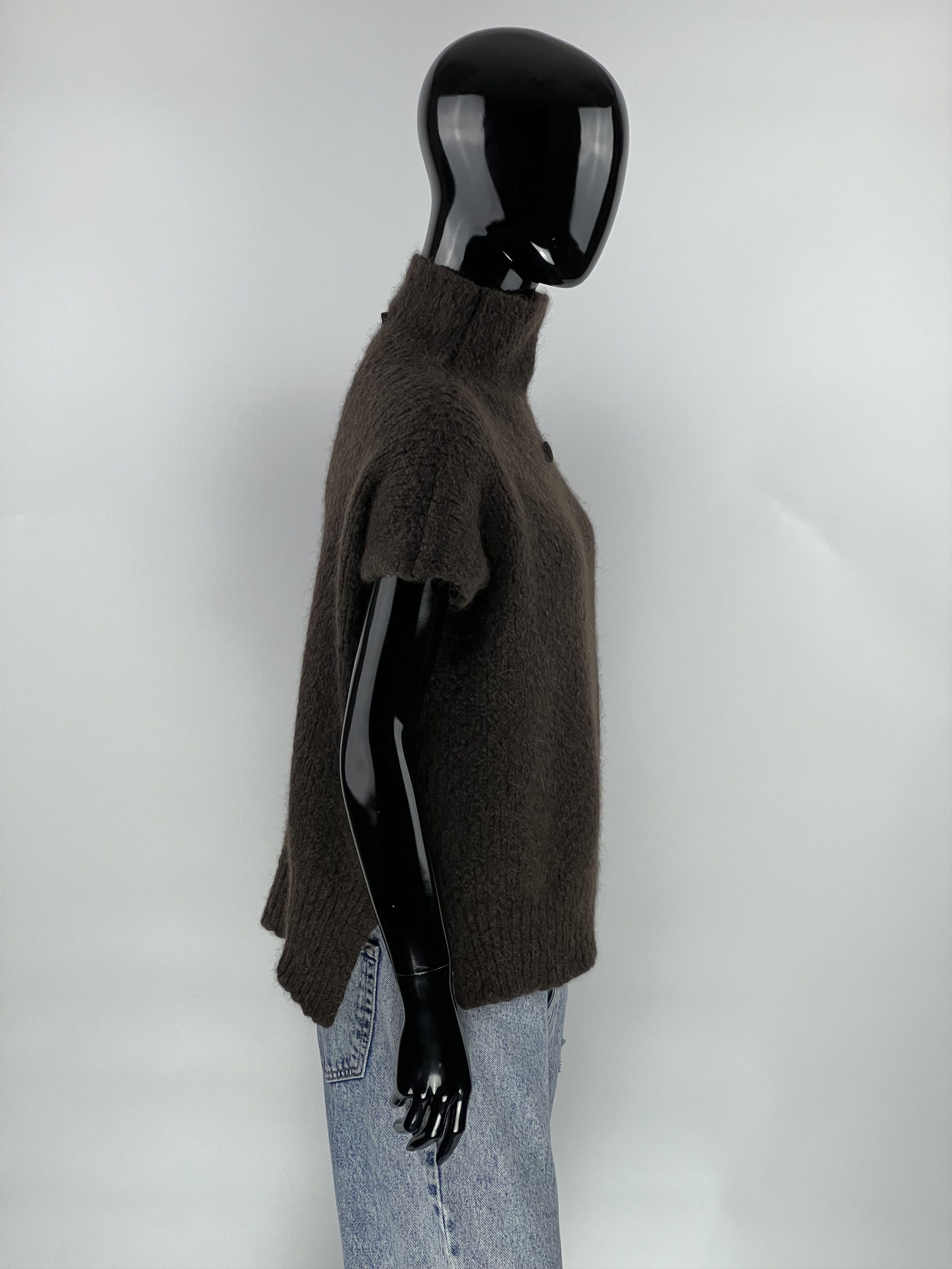 Other High Use Brown Alpaca Wool Turtleneck Top Size L Size L / US 10 / IT 46 - 2 Thumbnail