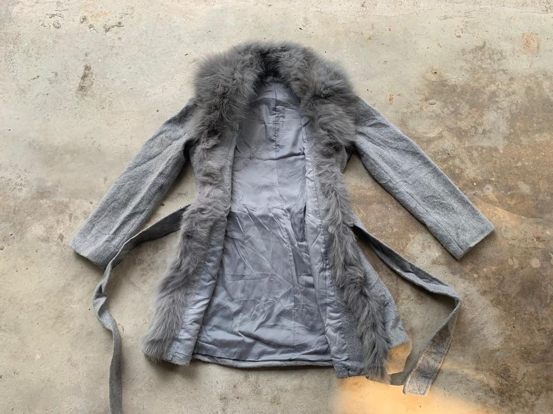 Japanese Brand CLE des ZONES fur Jacket Button Size XS / US 0-2 / IT 36-38 - 5 Thumbnail