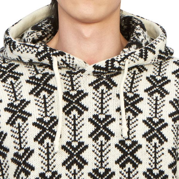 C.P. Company o1y1224 Hooded Sweater in Black/Ivory Size US XL / EU 56 / 4 - 4 Thumbnail