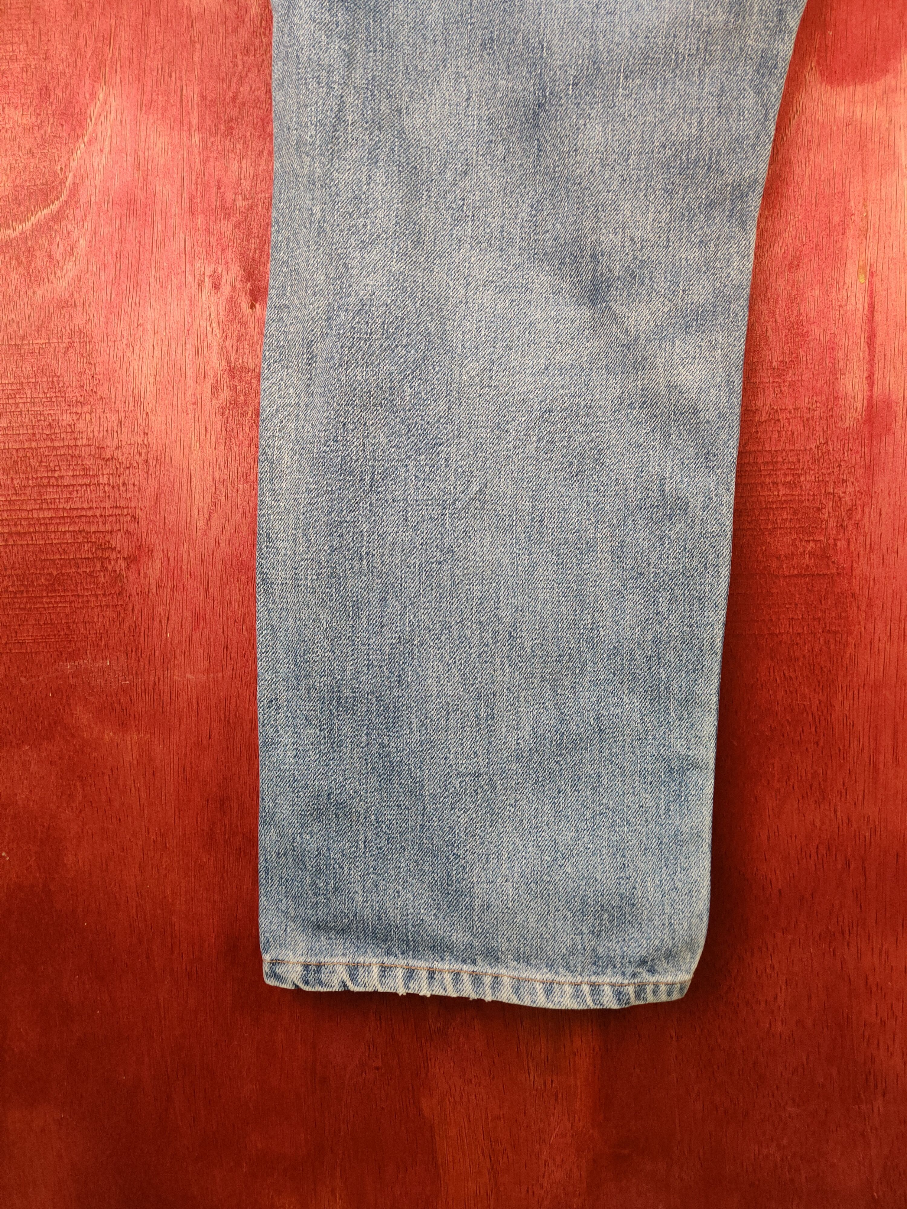 Faded Glory Wrangler Blue Faded jeans vintage Denim #S1480 Size US 41 - 9 Thumbnail
