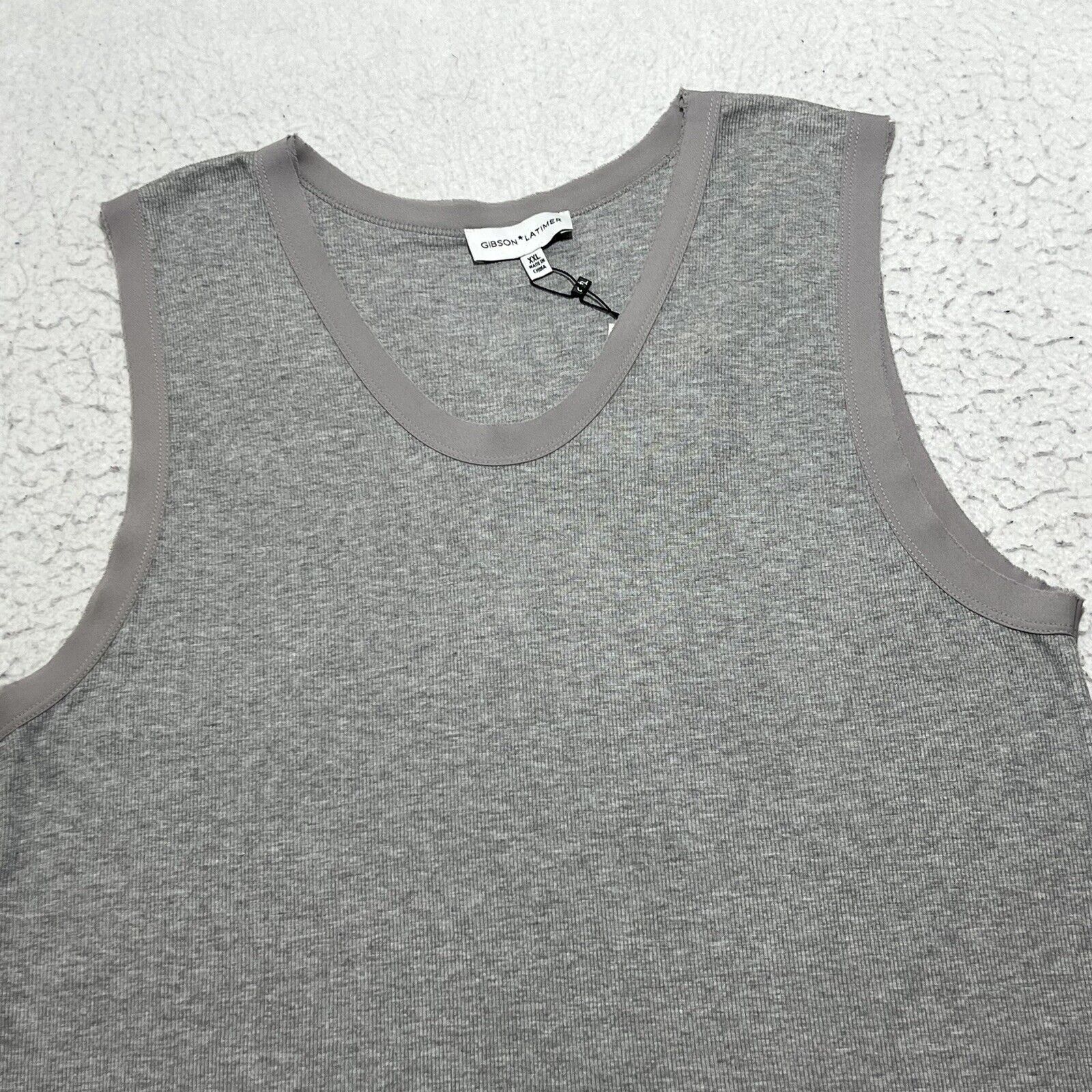 Other Gibson & Latimer Tank Top Gray Pullover Stretch Shirt Size XXL / US 16-18 / IT 52-54 - 2 Thumbnail