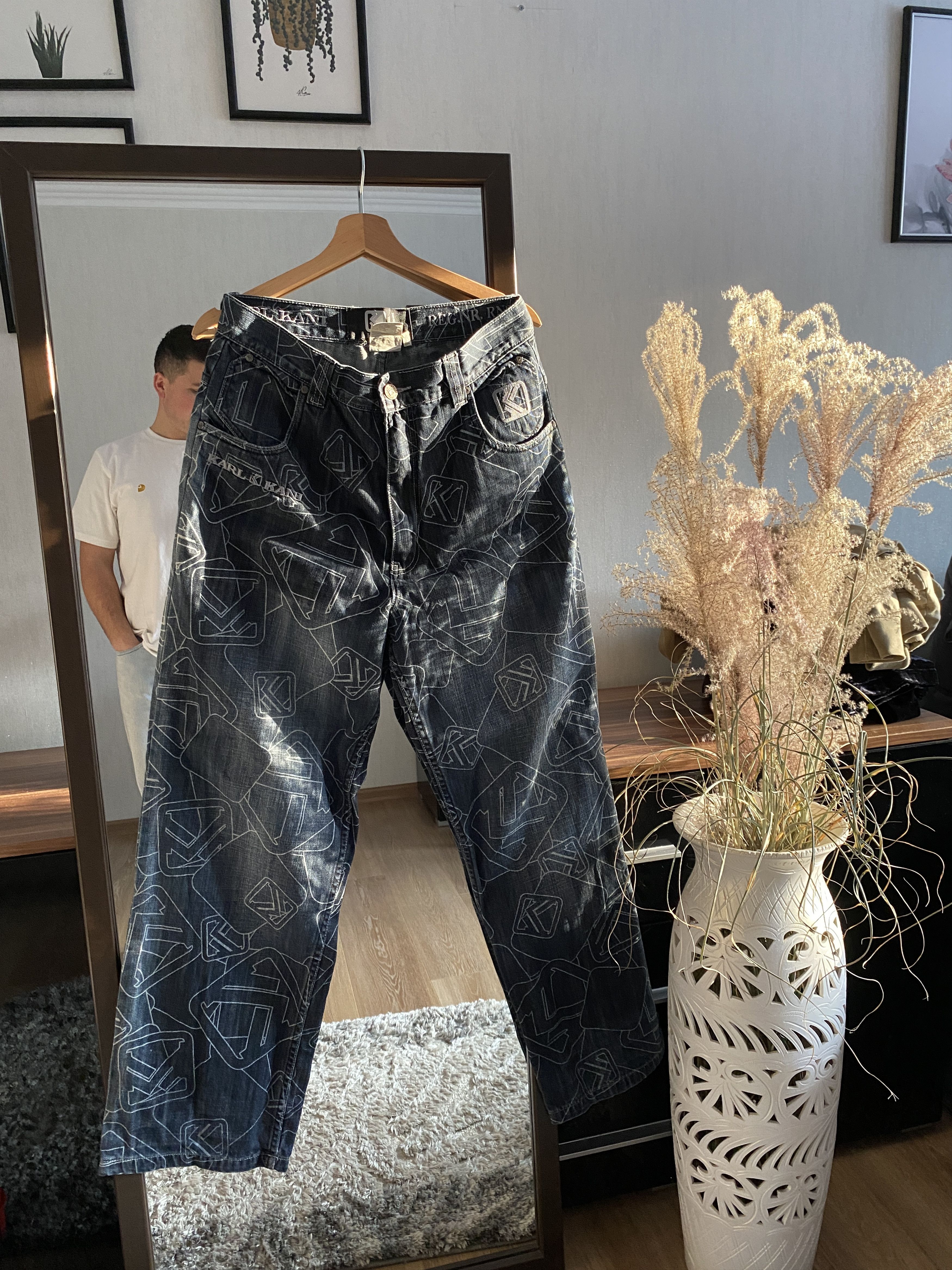 Vintage Karl Kani Monogram Jeans Rap Baggy