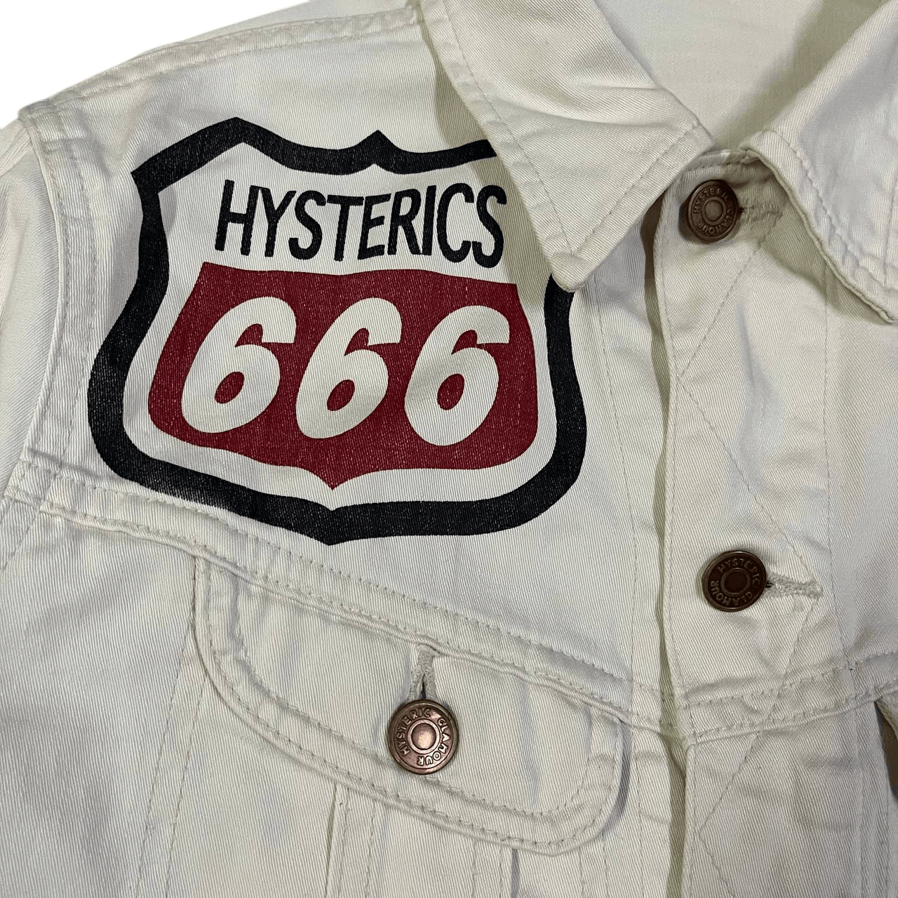 Hysteric Glamour Vintage 90's Hysteric Glamour Rock N Roll Denim Jacket Size US S / EU 44-46 / 1 - 10 Thumbnail