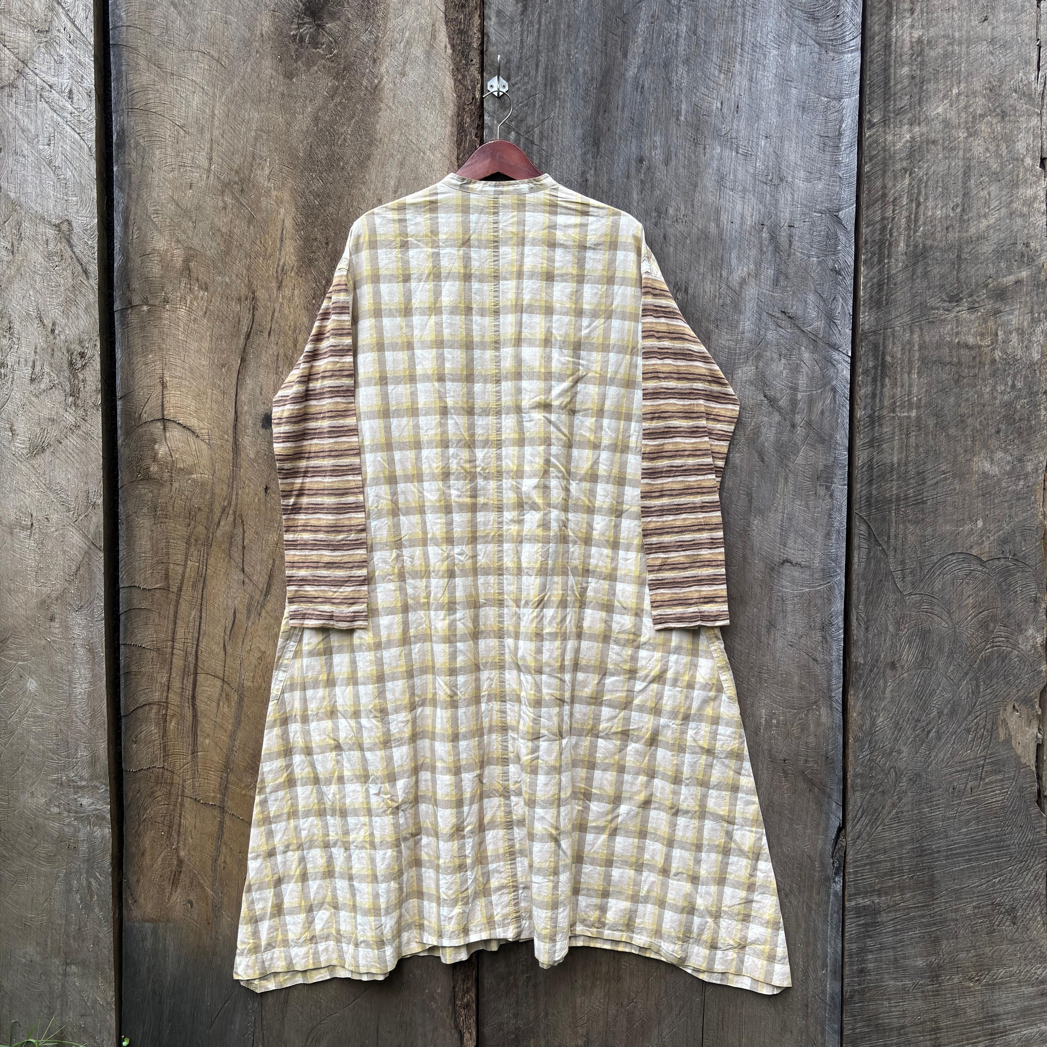 Designer × Hai Sporting Gear × Issey Miyake Vtg 90's Hai Sporting Gear By Issey Miyake Plaid Maxi Dress Size M / US 6-8 / IT 42-44 - 2 Thumbnail