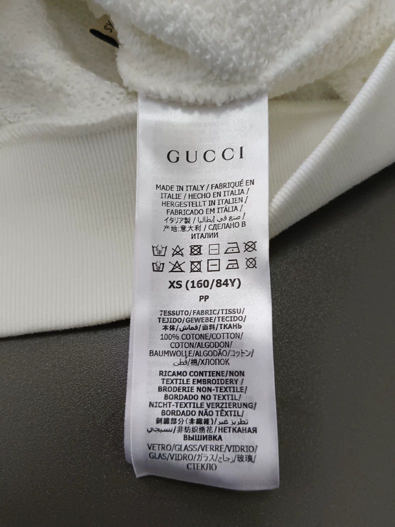 Gucci Gucci Rhinestone classic logo round-neck sweatshirt 2504-Ne Size US XS / EU 42 / 0 - 4 Thumbnail