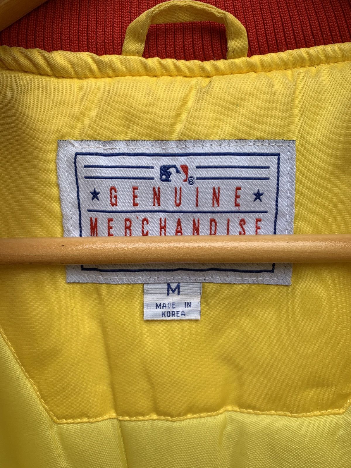 MLB RARE🔥🔥Vtg Starter MLB Indians Big Logo Bomber Jacket Size US XL / EU 56 / 4 - 10 Thumbnail