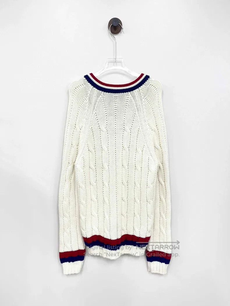 Gucci Gucci Beige chest knitted logo sweater Size US M / EU 48-50 / 2 - 2 Thumbnail