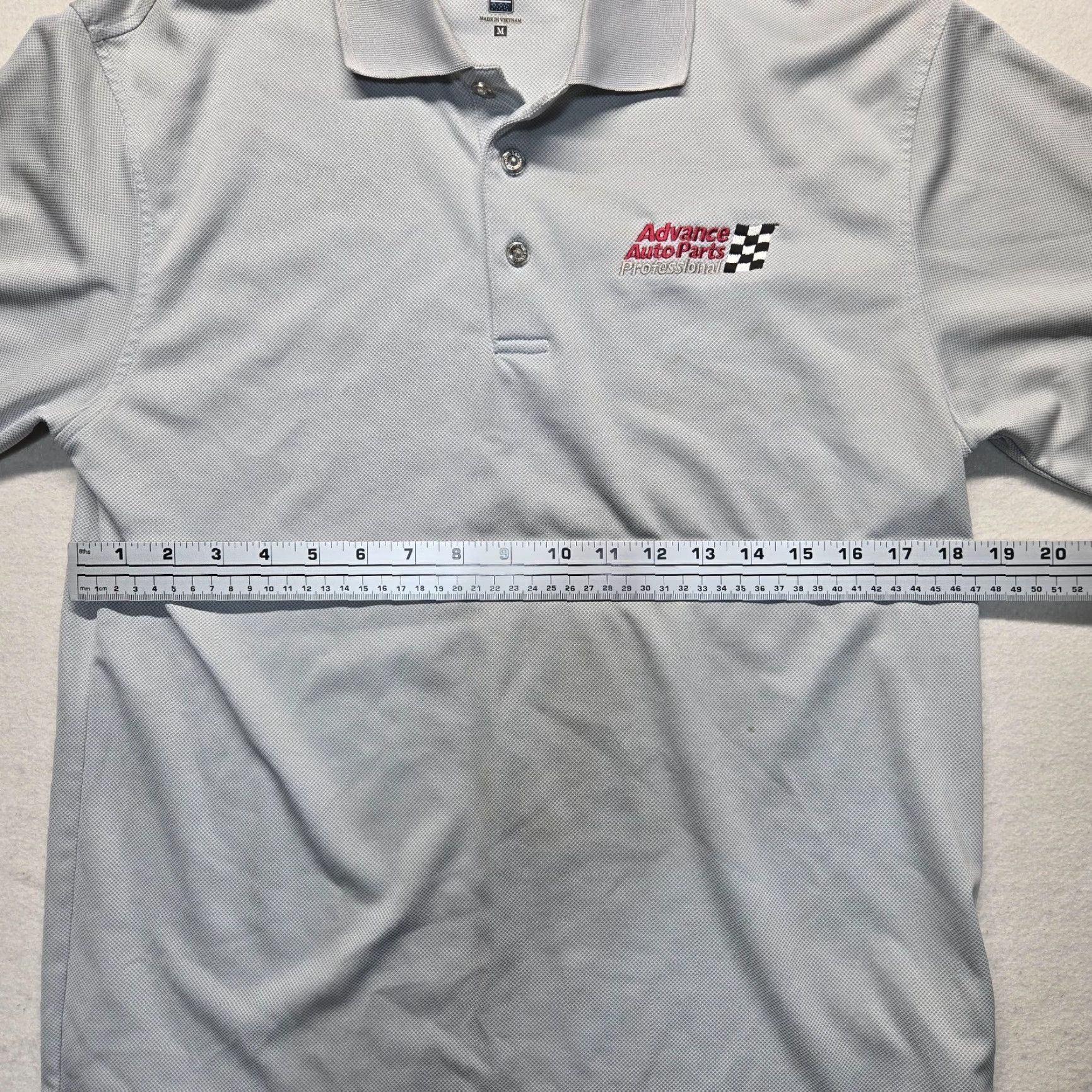 Vintage Gray Polo Shirt Adult Men's Size M - Advanced Auto Parts Size US M / EU 48-50 / 2 - 4 Thumbnail