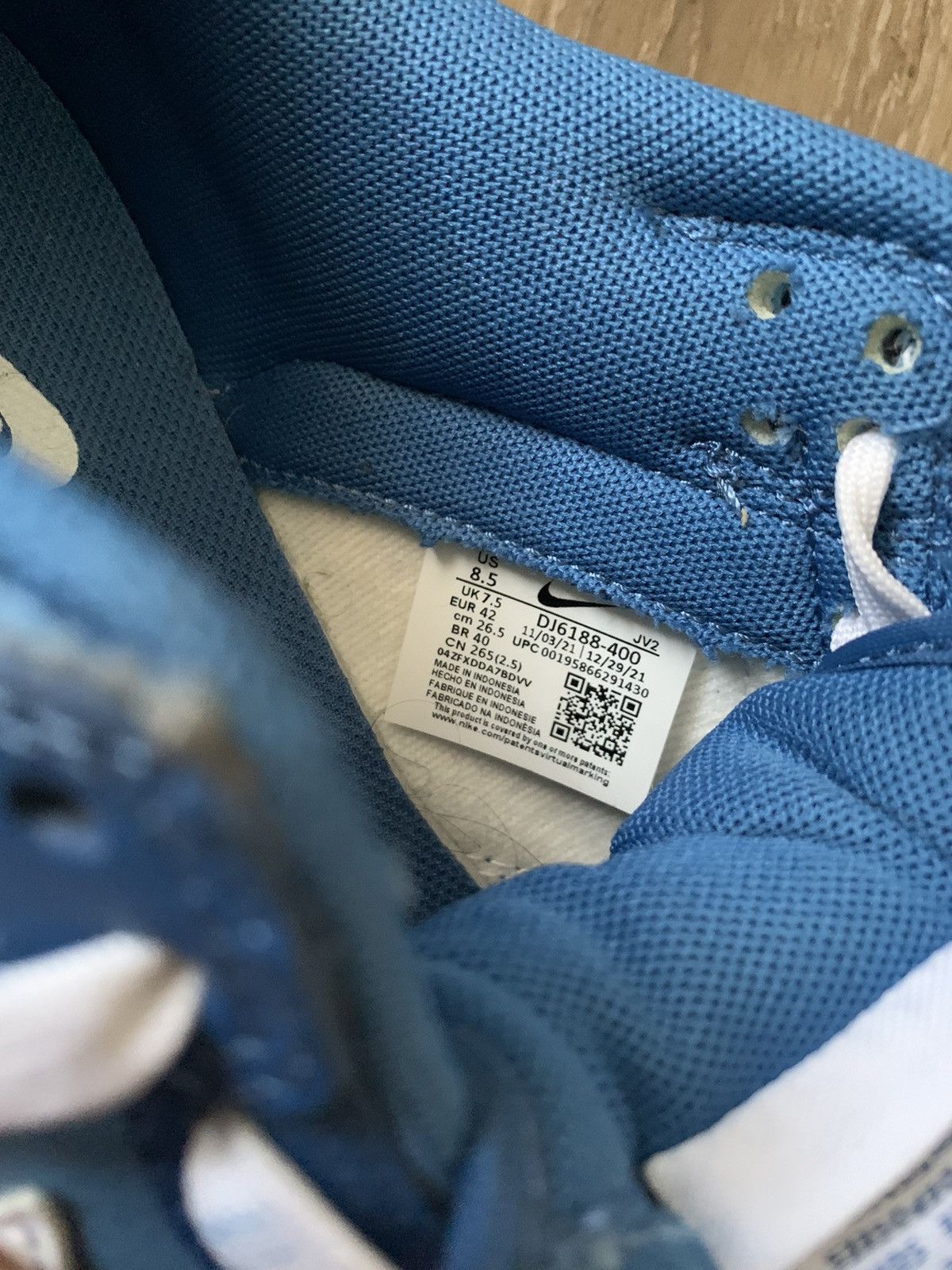 Nike Nike Dunk Low Dark Marina Blue Size US 8.5 / EU 41-42 - 6 Thumbnail