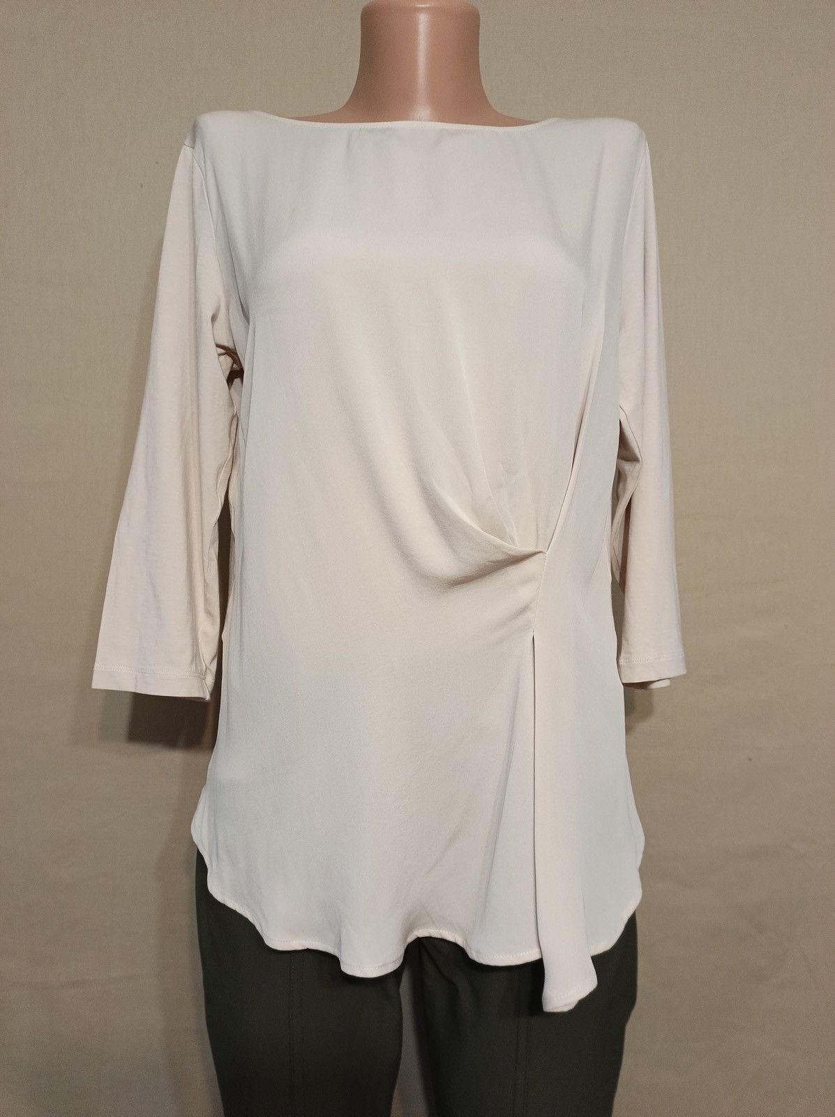 Fabiana Filippi Beige Cotton Silk Blouse Shirt Size S