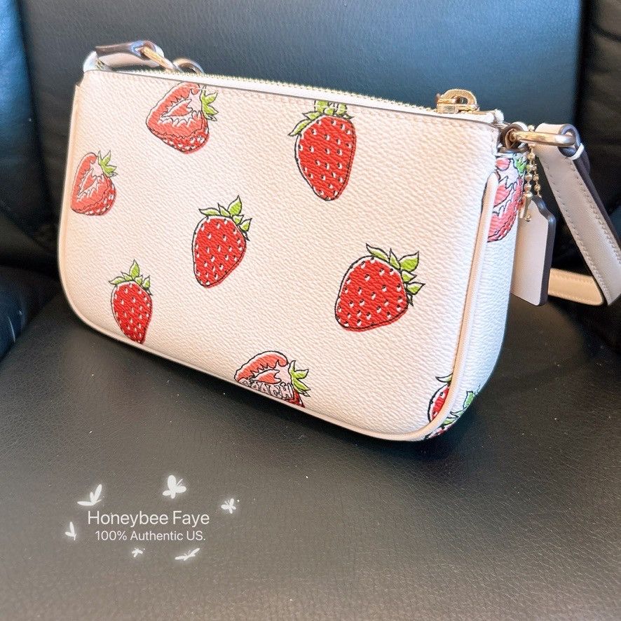 Coach Nolita 19 Shoulder Bag With Strawberry Print CAL25 Pearl Size ONE SIZE - 3 Thumbnail