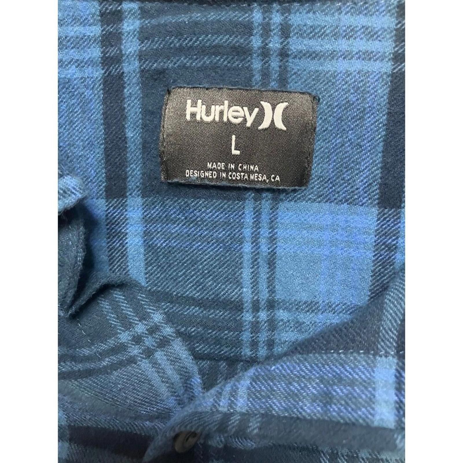 Hurley Hurley Men's Organic Cotton Flannel Shirt Size L NWT Size US L / EU 52-54 / 3 - 6 Thumbnail