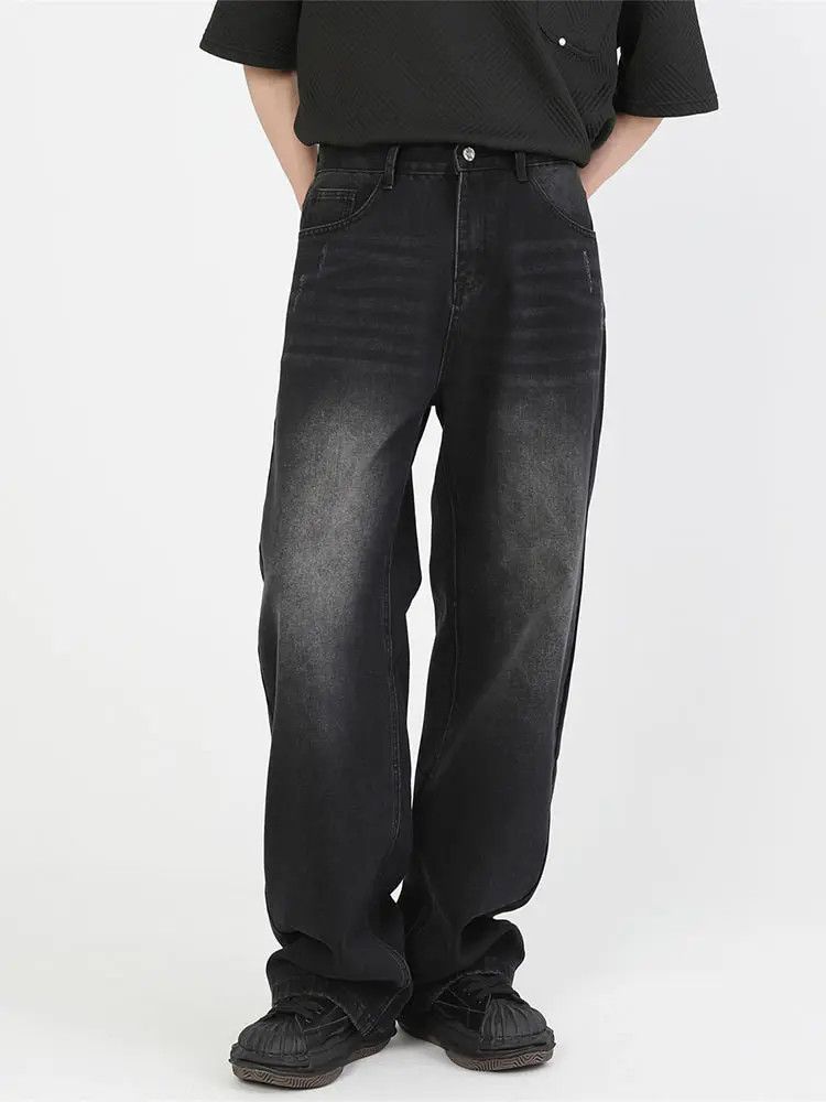 Japanese Brand × Jean Retro loose wide leg straight leg jeans Size US 32 / EU 48 - 5 Thumbnail