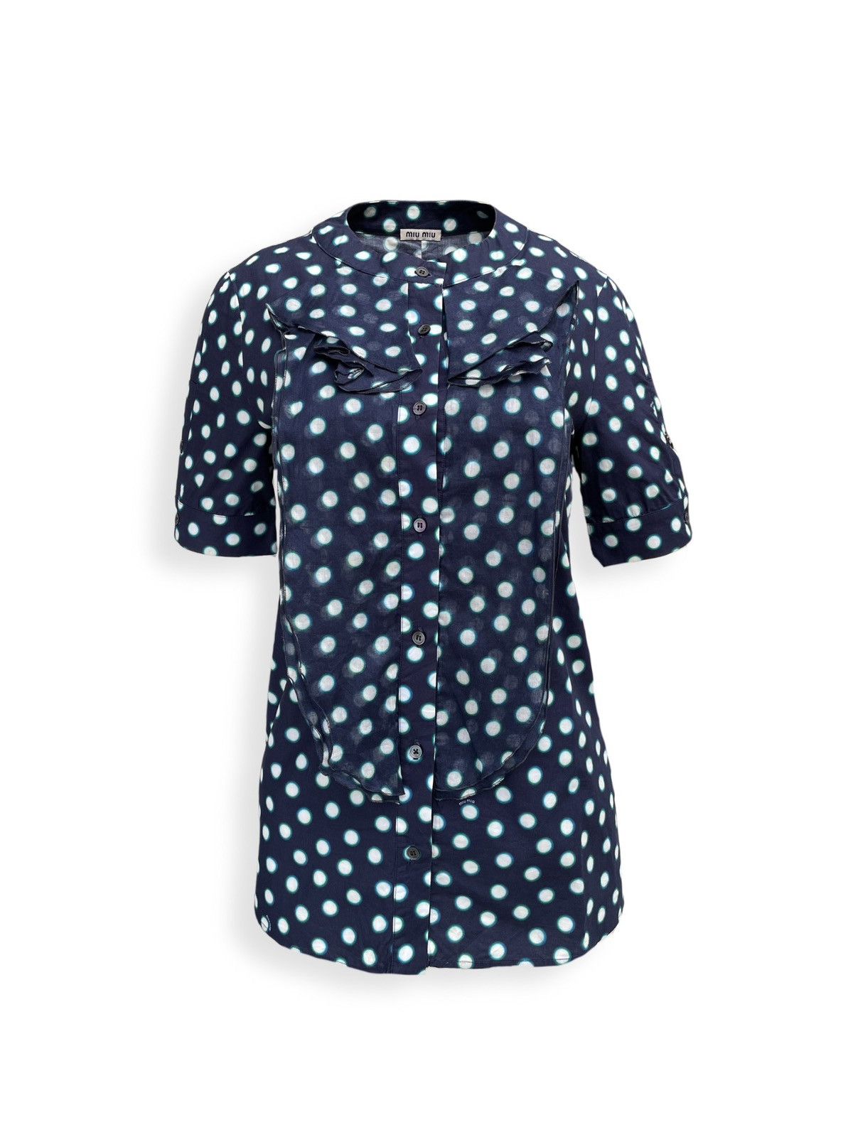 Miu Miu Miu Miu Croisiere Pre-Spring 2011 Archived Ruffle Blouse Size XS / US 0-2 / IT 36-38 - 3 Thumbnail