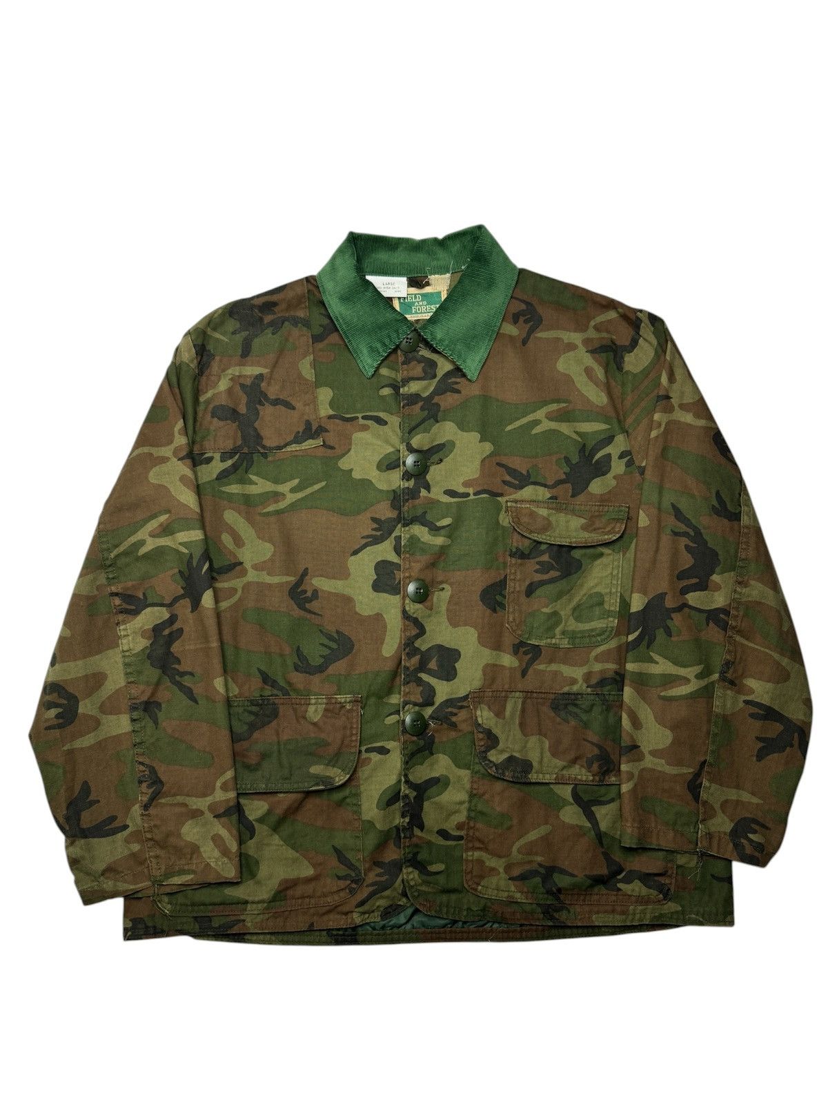 Vintage Vintage 1970’s Field and Forest Camo Chore Hunting Jacket Size US L / EU 52-54 / 3 - 1 Thumbnail