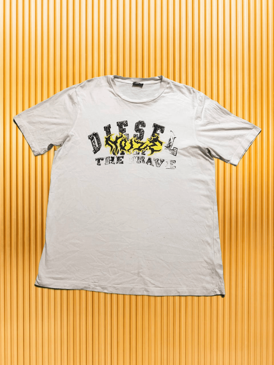 Diesel Y2K streetwear T-shirt white Vintage big logo Diesel Size US L / EU 52-54 / 3 - 1 Thumbnail