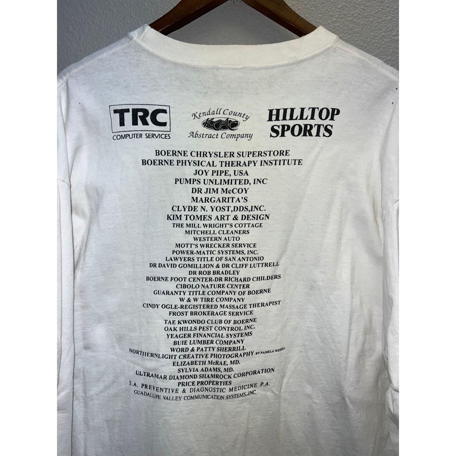 Anvil Vintage 5K Run Long Sleeve Shirt Heart Of Boerne Tee 90s XL Size US XL / EU 56 / 4 - 8 Thumbnail