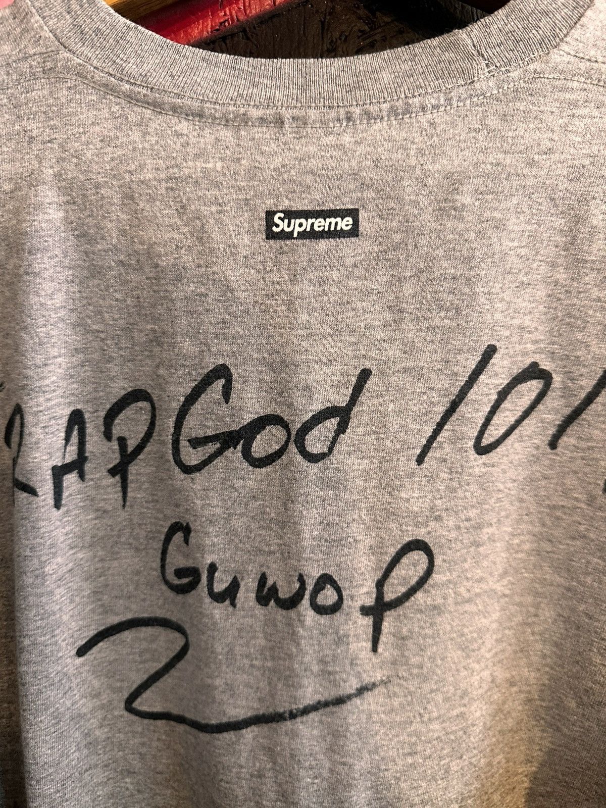 Supreme Supreme Gucci Mane T grey Size US L / EU 52-54 / 3 - 3 Thumbnail