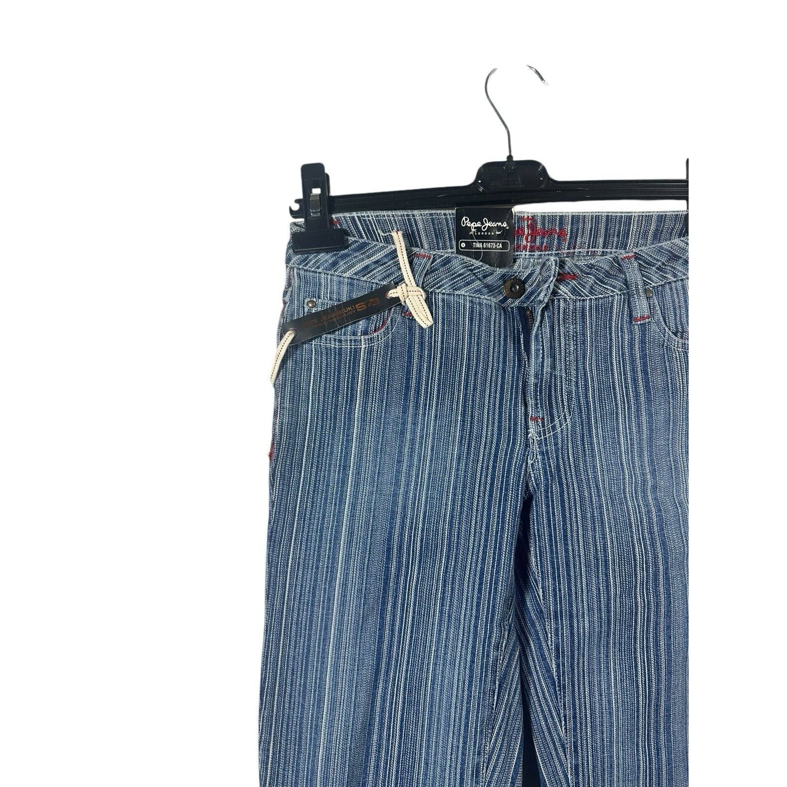 Pepe Jeans Vintage Pepe London Jeans US Size 26 Low Rise Flare Embroide Size 26" / US 2 / IT 38 - 2 Thumbnail