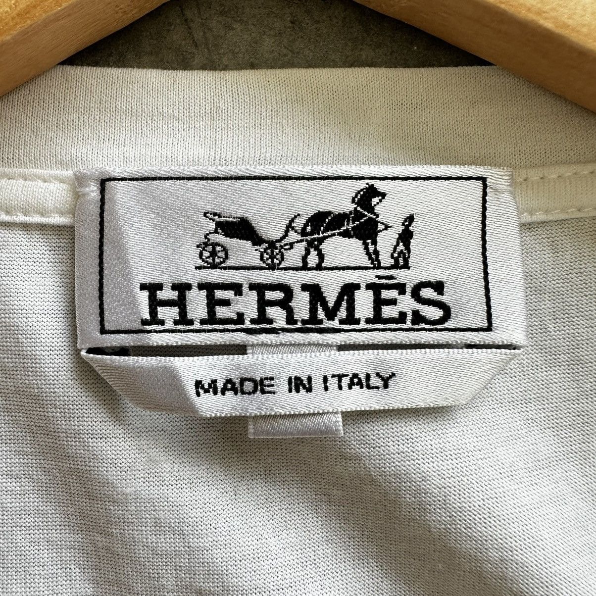 Hermes Hermes Horshoe Logo Tshirt Size US S / EU 44-46 / 1 - 3 Thumbnail