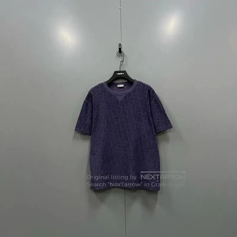 Dior Dior Purple Logo Cotton Short Sleeve T-Shirt . Size US XL / EU 56 / 4 - 1 Thumbnail