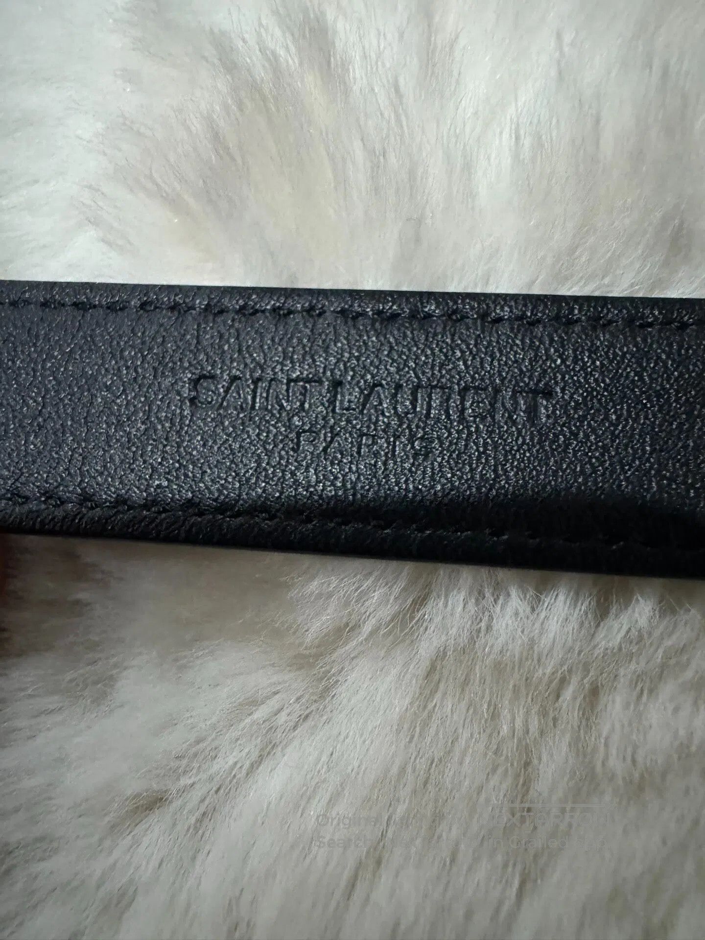 Saint Laurent Paris Saint Laurent Paris size 75 Black and silver belt| Size ONE SIZE - 4 Thumbnail