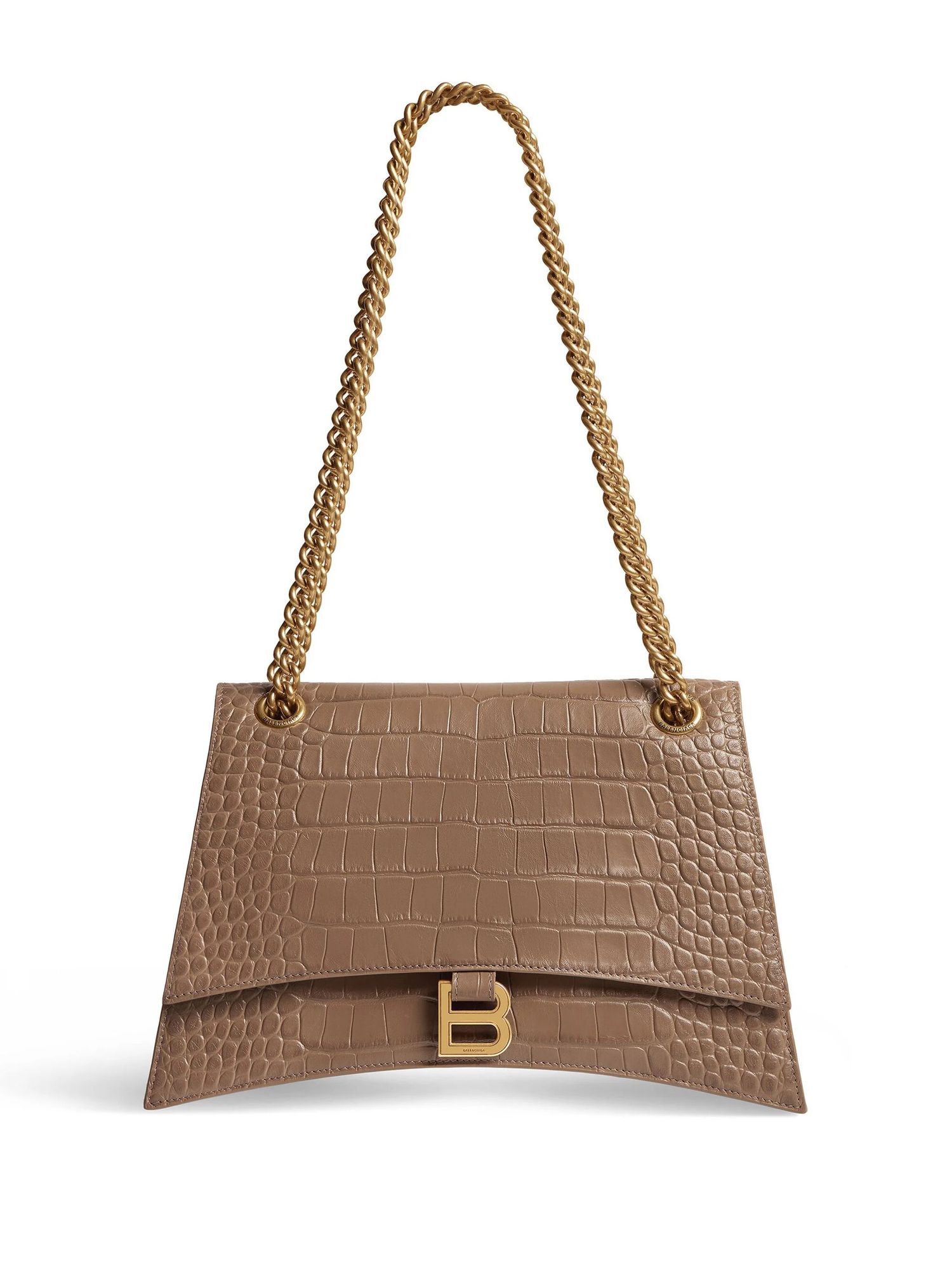 Balenciaga Crush Medium Chain Bag Crocodile Embossed Size ONE SIZE - 1 Thumbnail