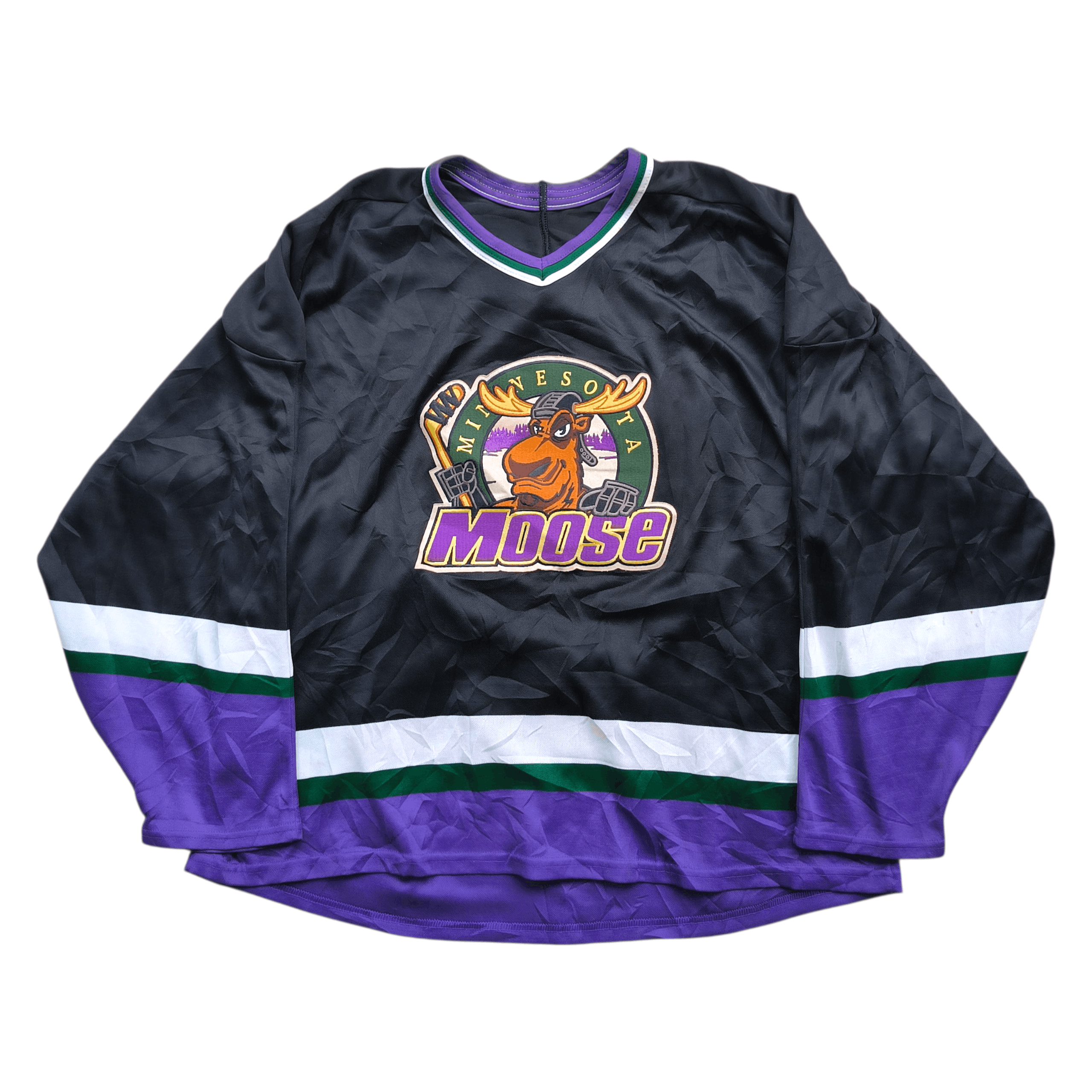 Vintage Vintage 1990s Minnesota Moose Hockey Jersey Size US XL / EU 56 / 4 - 1 Thumbnail