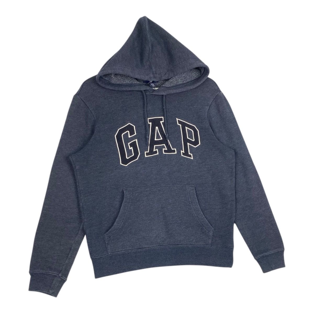 Gap × Vintage Vintage Gap Hoodie Embroidered Sweatshirt Navy Blue Size US L / EU 52-54 / 3 - 3 Thumbnail
