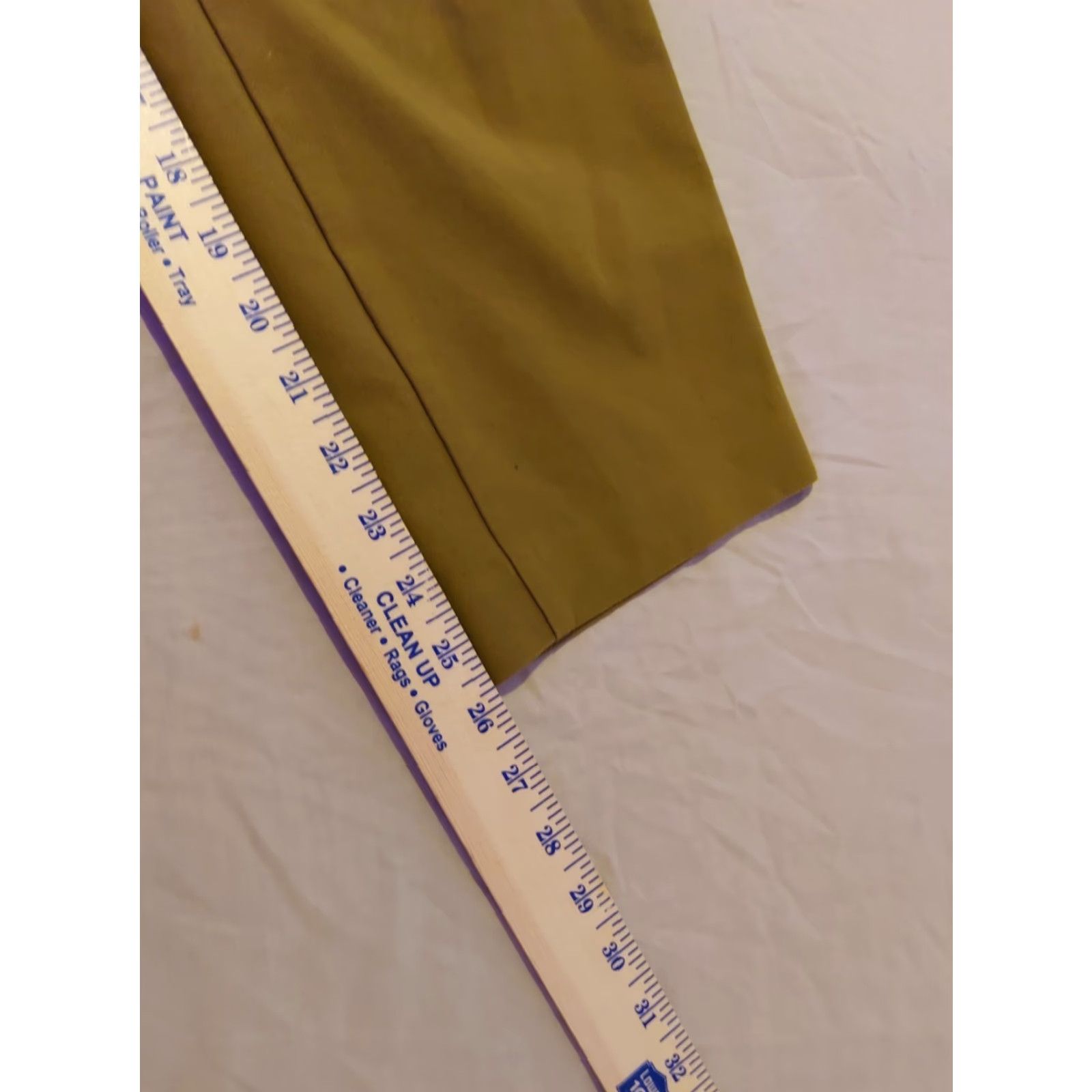 Ann Taylor Womens Ann Taylor Chino Pants 6 Khaki Beige Cotton Flat Front Slacks Trouser Regular Fit Vintage No N/A Size 28" / US 6 / IT 42 - 6 Thumbnail