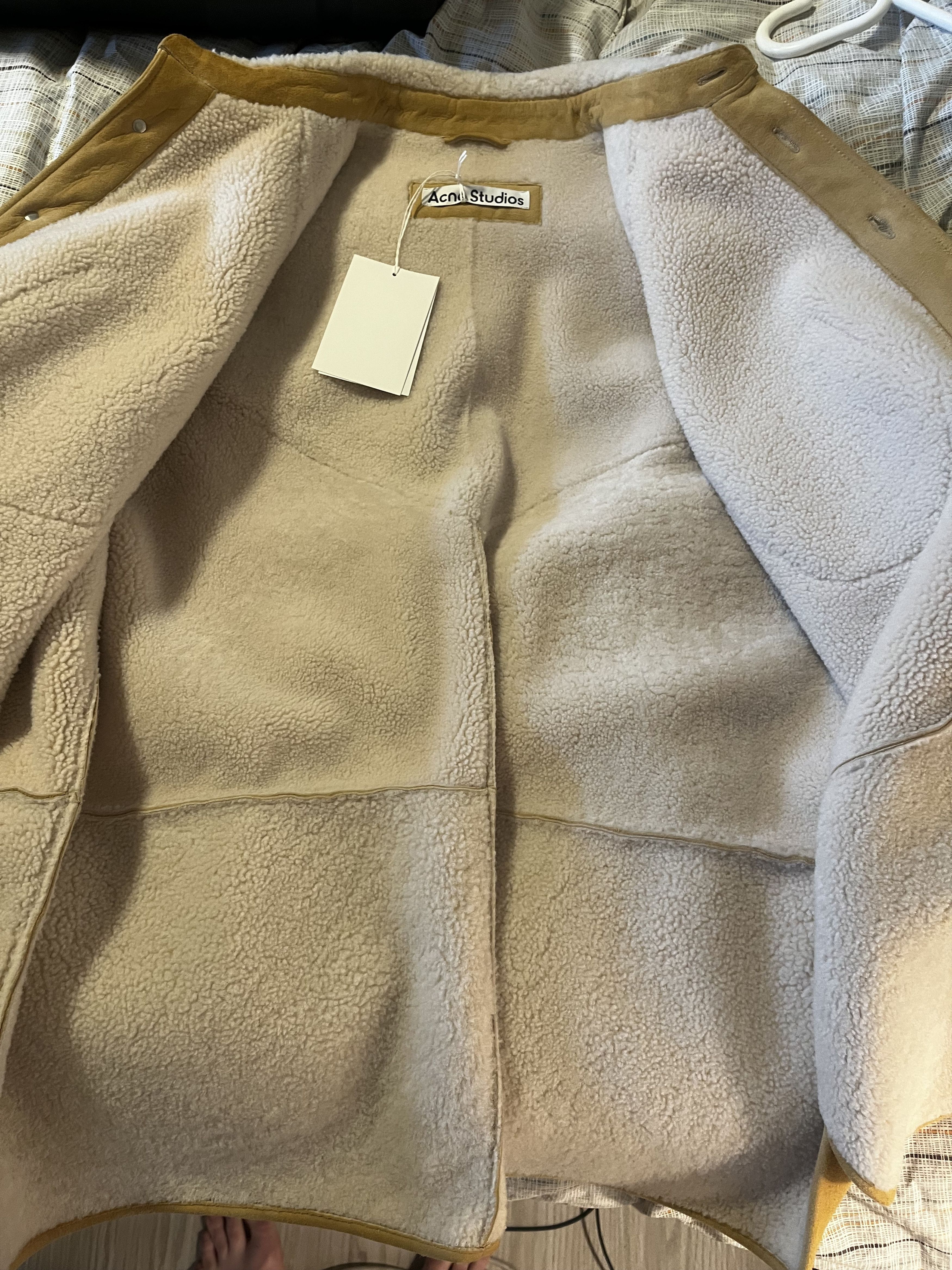 Acne Studios Acne Studio Leather Suede shearling overshirt Size US L / EU 52-54 / 3 - 4 Thumbnail