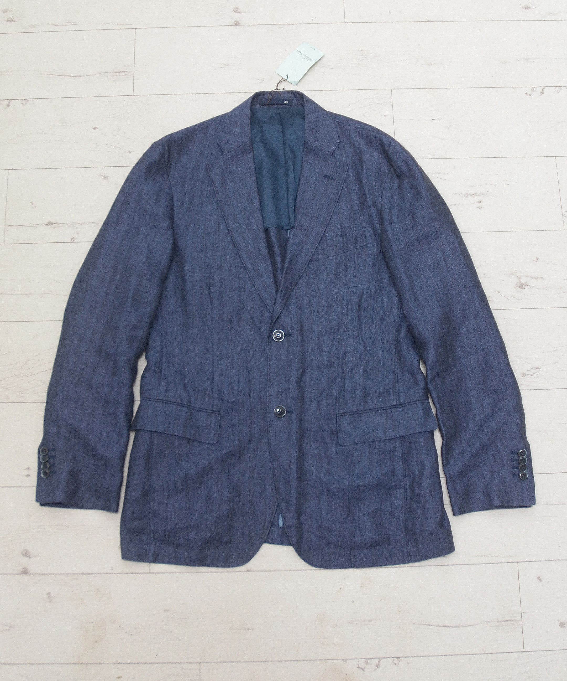 Mossimo Massimo Lonigro Napoli 100% Puro Lino Sport Coat Blazer Size 48R - 1 Thumbnail