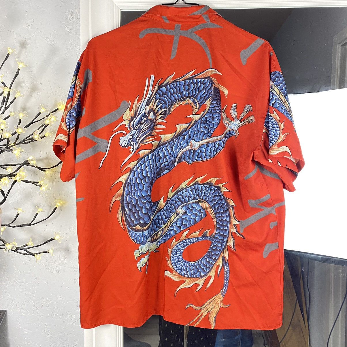 Japanese Brand VINTAGE JAPANESE TRADITIONAL DRAGONS RED SHIRT Size US L / EU 52-54 / 3 - 2 Thumbnail