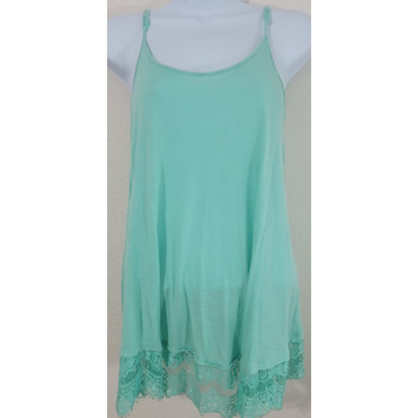 Other Moral Fiber Light Green Double Scoop Slub Knit Tank Top M Size M / US 6-8 / IT 42-44 - 1 Thumbnail