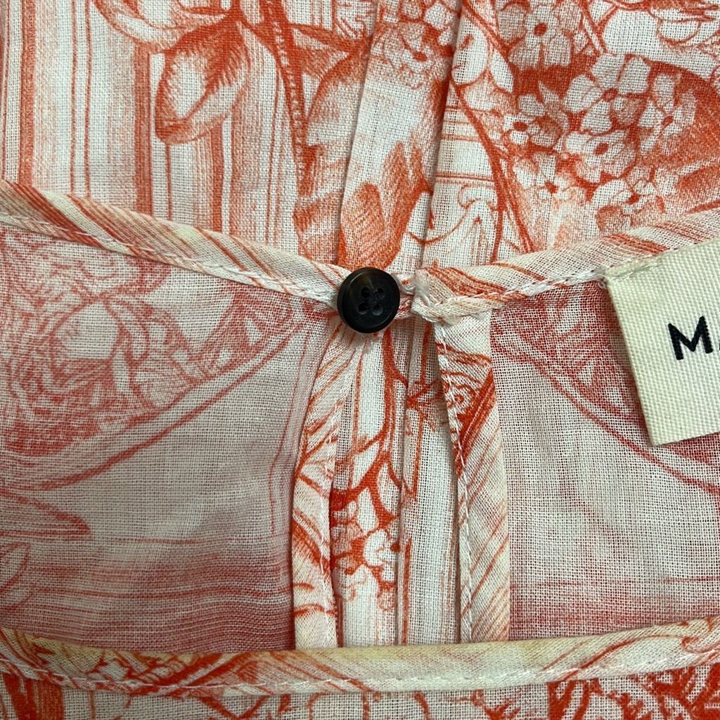 Mara Hoffman Mara Hoffman XXS Harrietta Dress White Orange Architectural Size XXS / US 00 / IT 34 - 8 Thumbnail