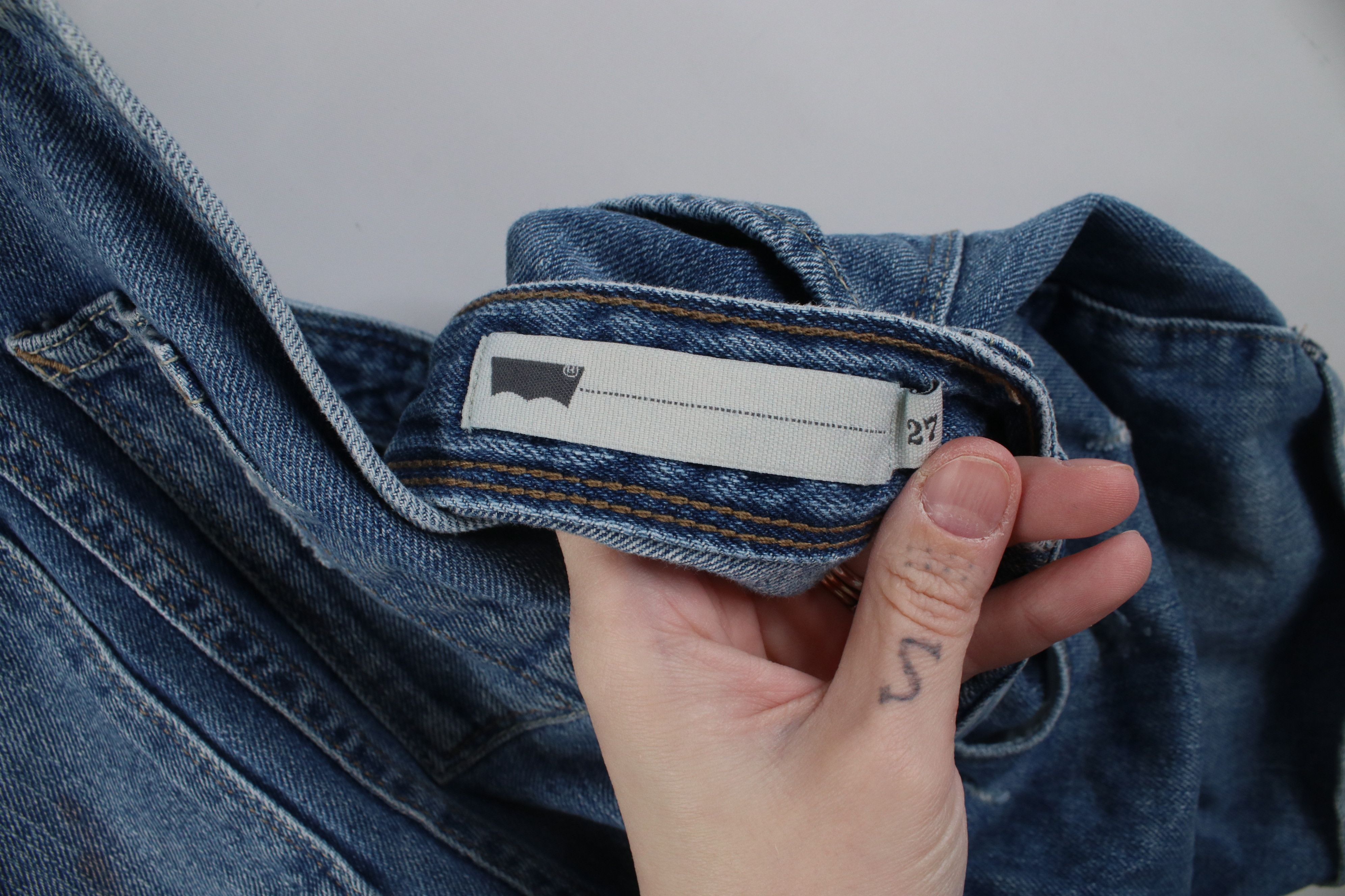 Levi's Vintage Y2K Levis Babydoll Denim Shortalls Overalls Size 27" / US 4 / IT 40 - 12 Thumbnail