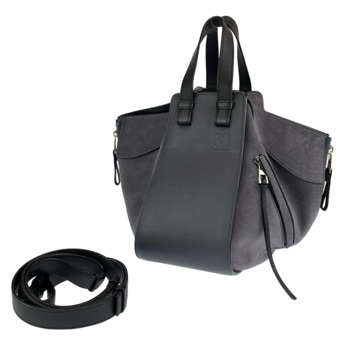 Loewe Loewe Loewe Anagram Hammock Suede/Leather Shoulder Bag Leather Shoulder Bag in Great Condition Size ONE SIZE - 1 Thumbnail