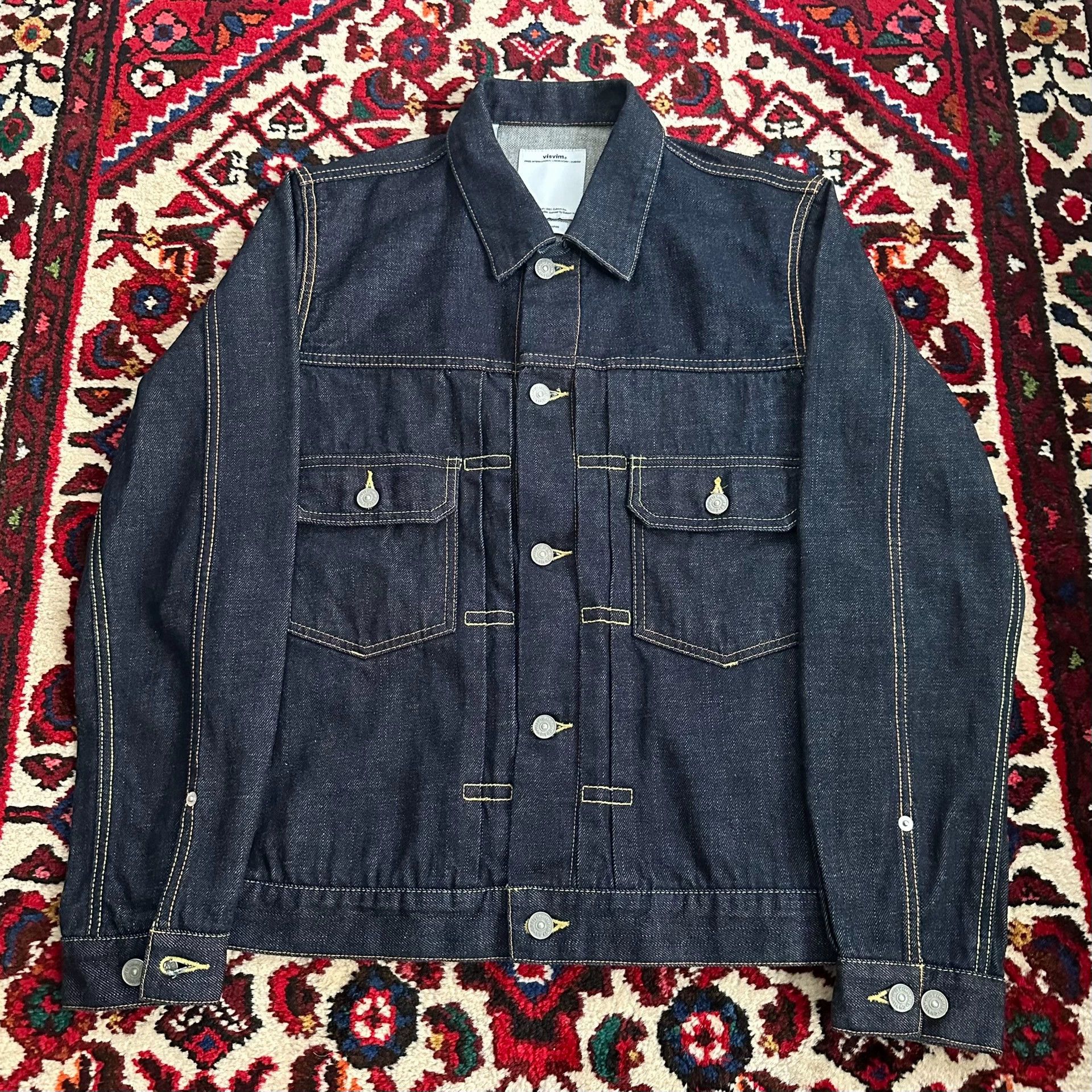 Visvim visvim 12ss 101 JKT raw denim jacket 2 Size US M / EU 48-50 / 2 - 3 Thumbnail