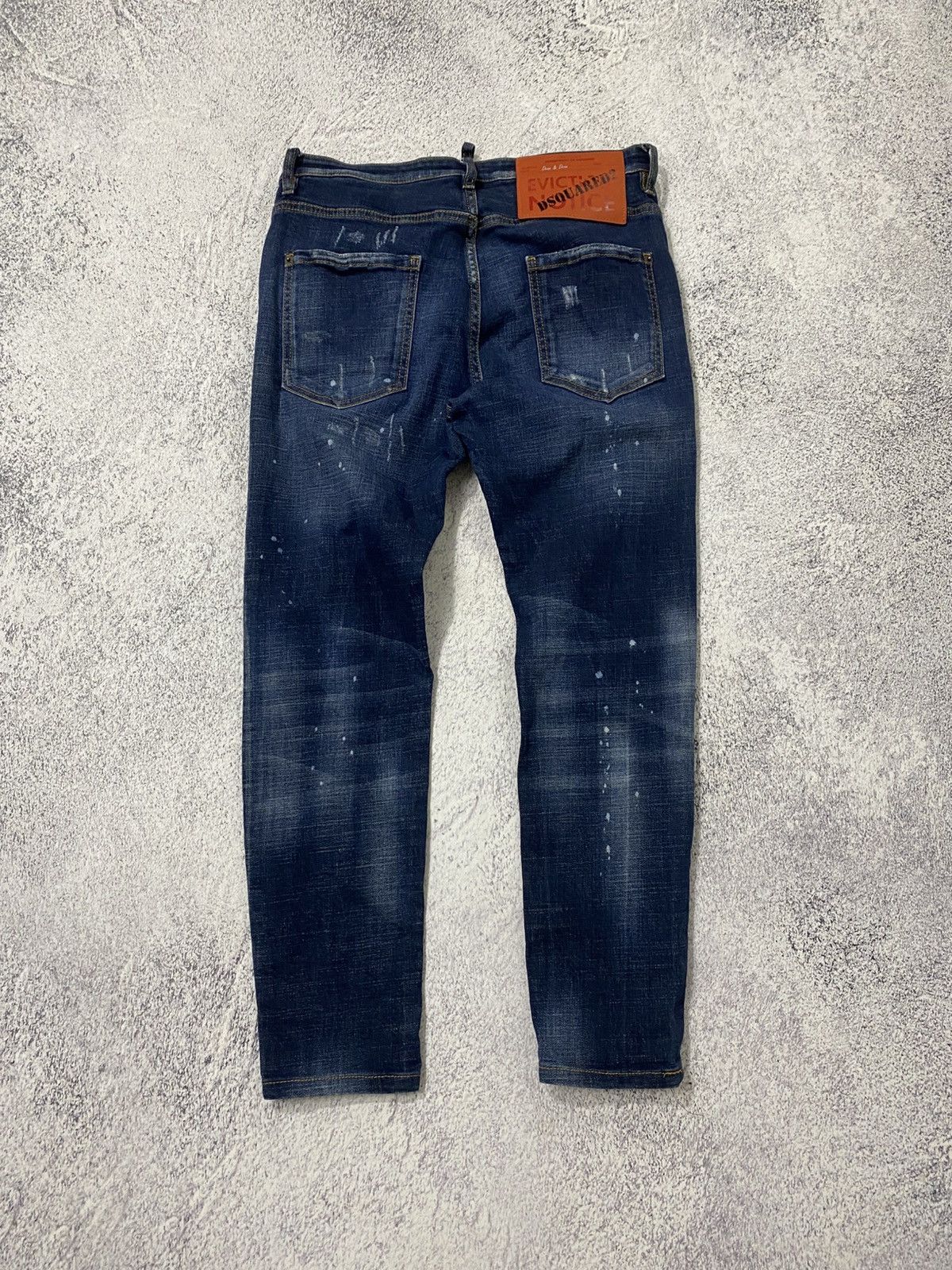 Dsquared2 Dsquared2 Tidy Biker Painted Distressed Skinny Jeans Pants Size US 30 / EU 46 - 6 Thumbnail