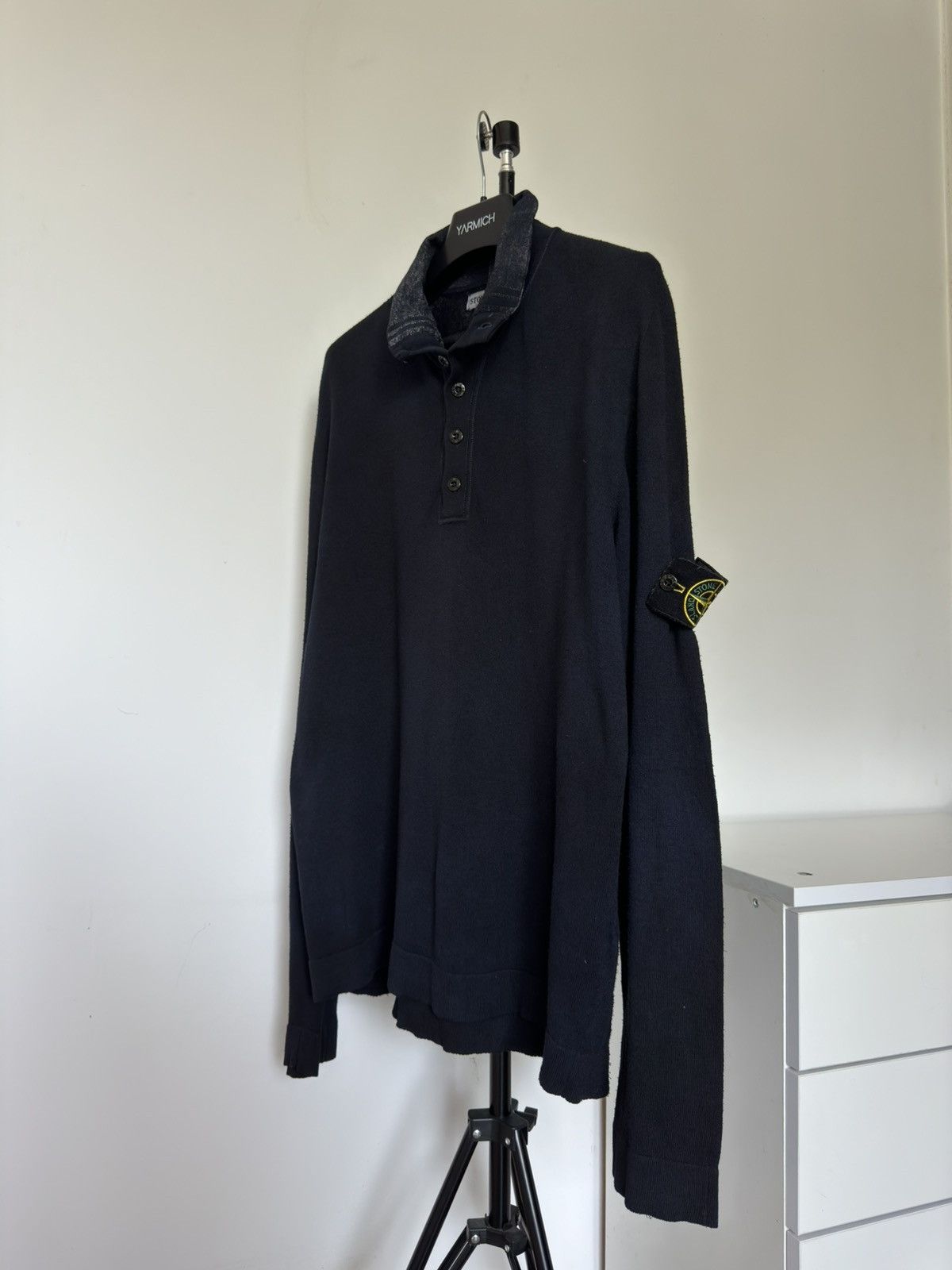 Stone Island Vintage 1988 Stone Island Buttoned Collared Sweater Faded Size US XL / EU 56 / 4 - 7 Thumbnail
