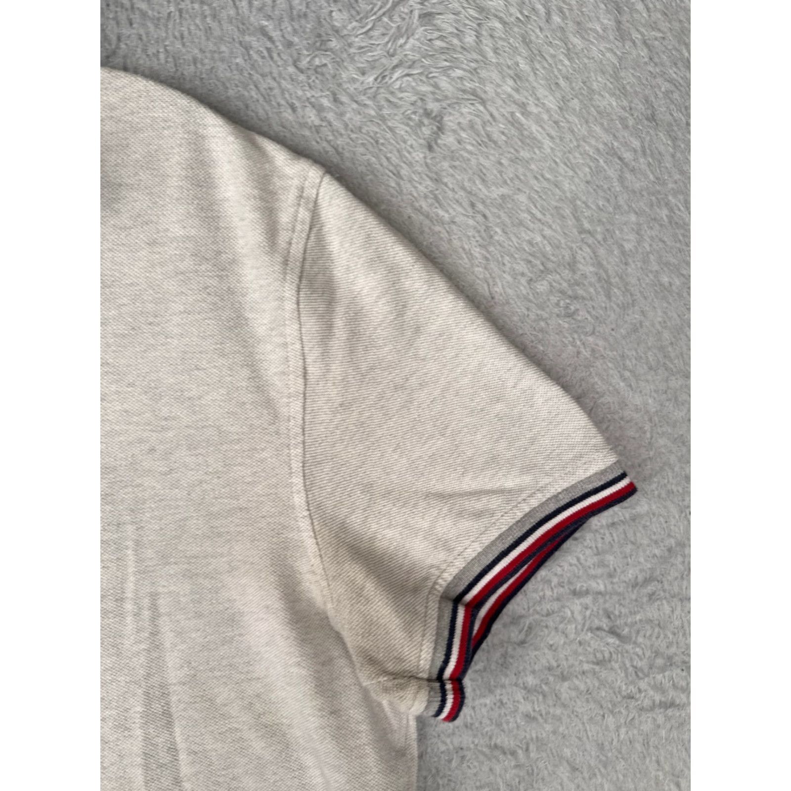 Tommy Hilfiger Tommy Hilfiger Polo Shirt Men L Gray Cotton Short Sleeve Slim Fit Classic Size US L / EU 52-54 / 3 - 2 Thumbnail