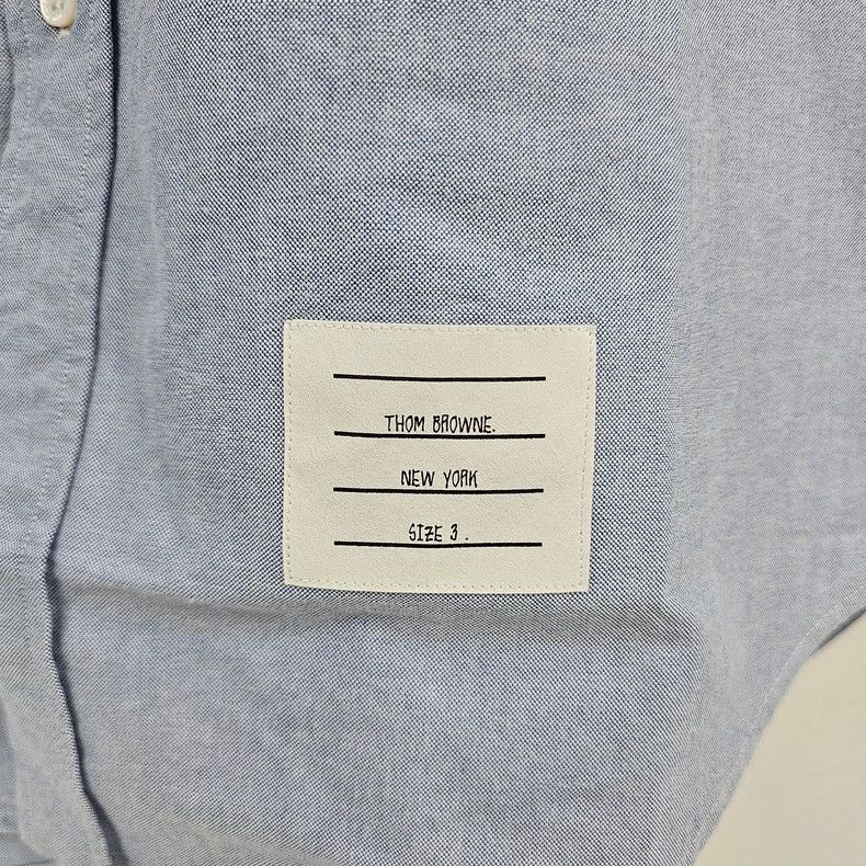 Thom Browne Thom browne Blue pocket striped shirt 2503-Nextarrow Size US L / EU 52-54 / 3 - 5 Thumbnail