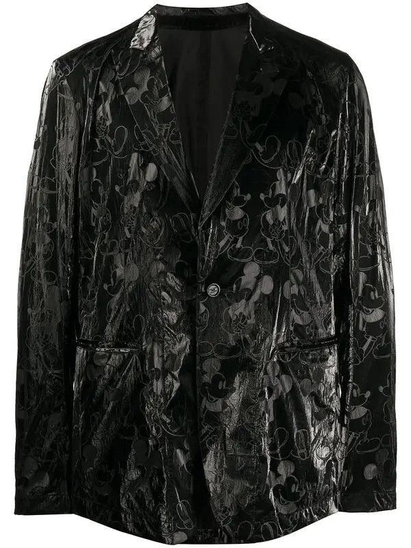 Takahiromiyashita The Soloist. $3024 Takahiromiyashita TheSoloist Mickey Mouse Blazer Size 52R - 2 Thumbnail