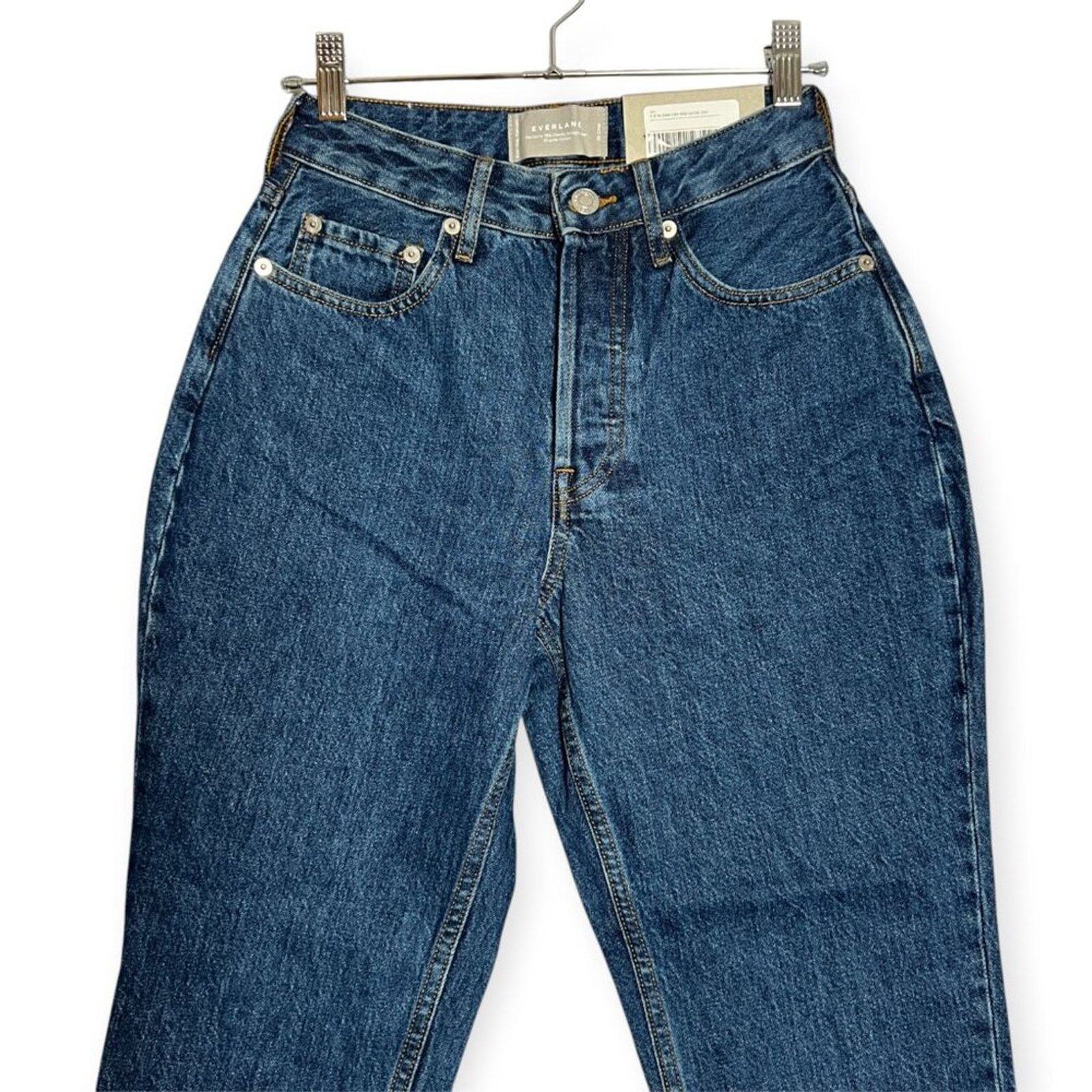 Everlane Everlane Curvy 90s Cheeky Straight Crop Jeans Womens 25 Orga Size 25" / US 0 / IT 36 - 6 Thumbnail