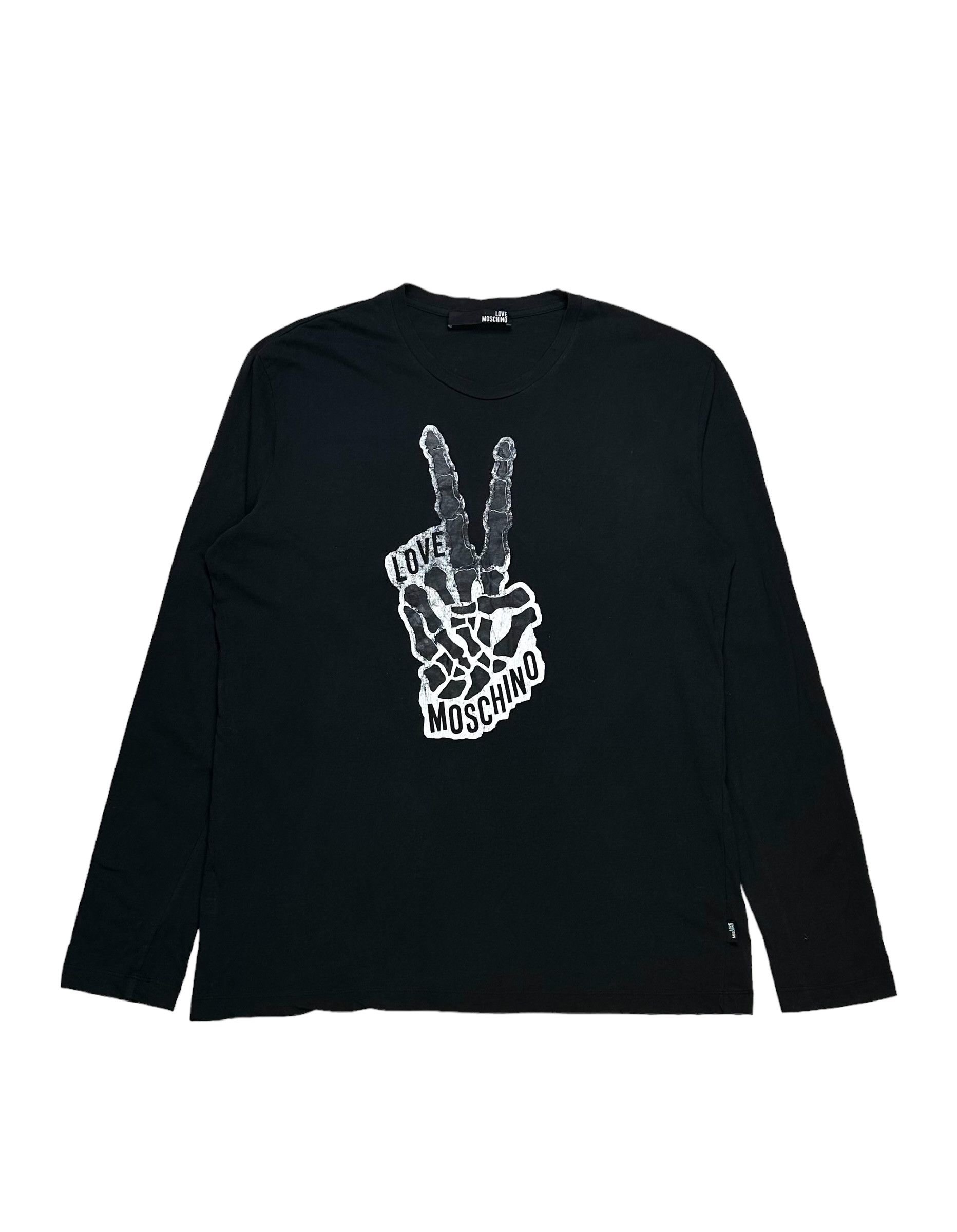 Moschino Love Moschino Peace Hand Bone shirt Size US L / EU 52-54 / 3 - 1 Thumbnail