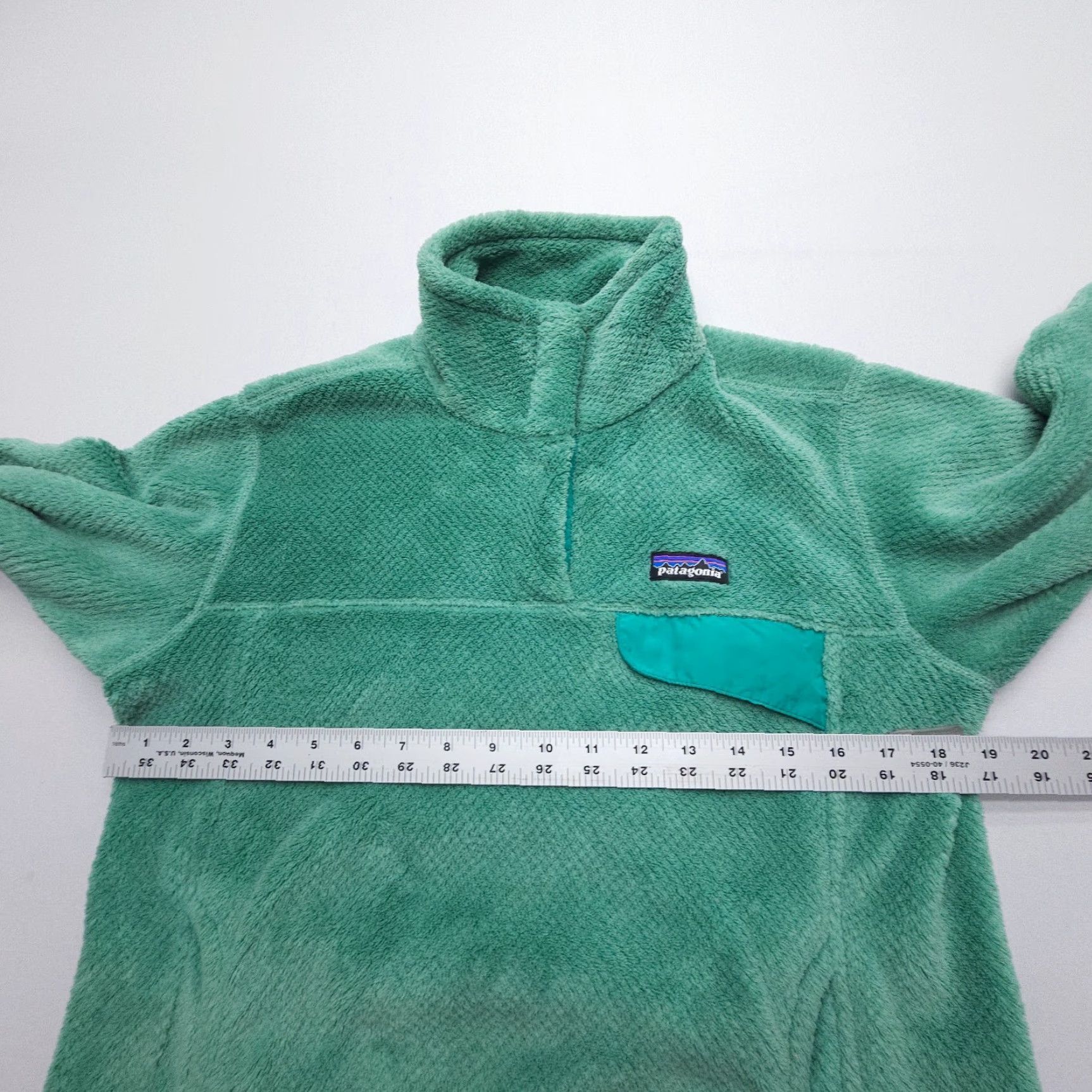 Patagonia Patagonia Re-Tool Snap-T Pullover Jacket Women's Medium Fleece Green Logo Pocket Casual Outdoor Vintage: No Size M / US 6-8 / IT 42-44 - 6 Thumbnail