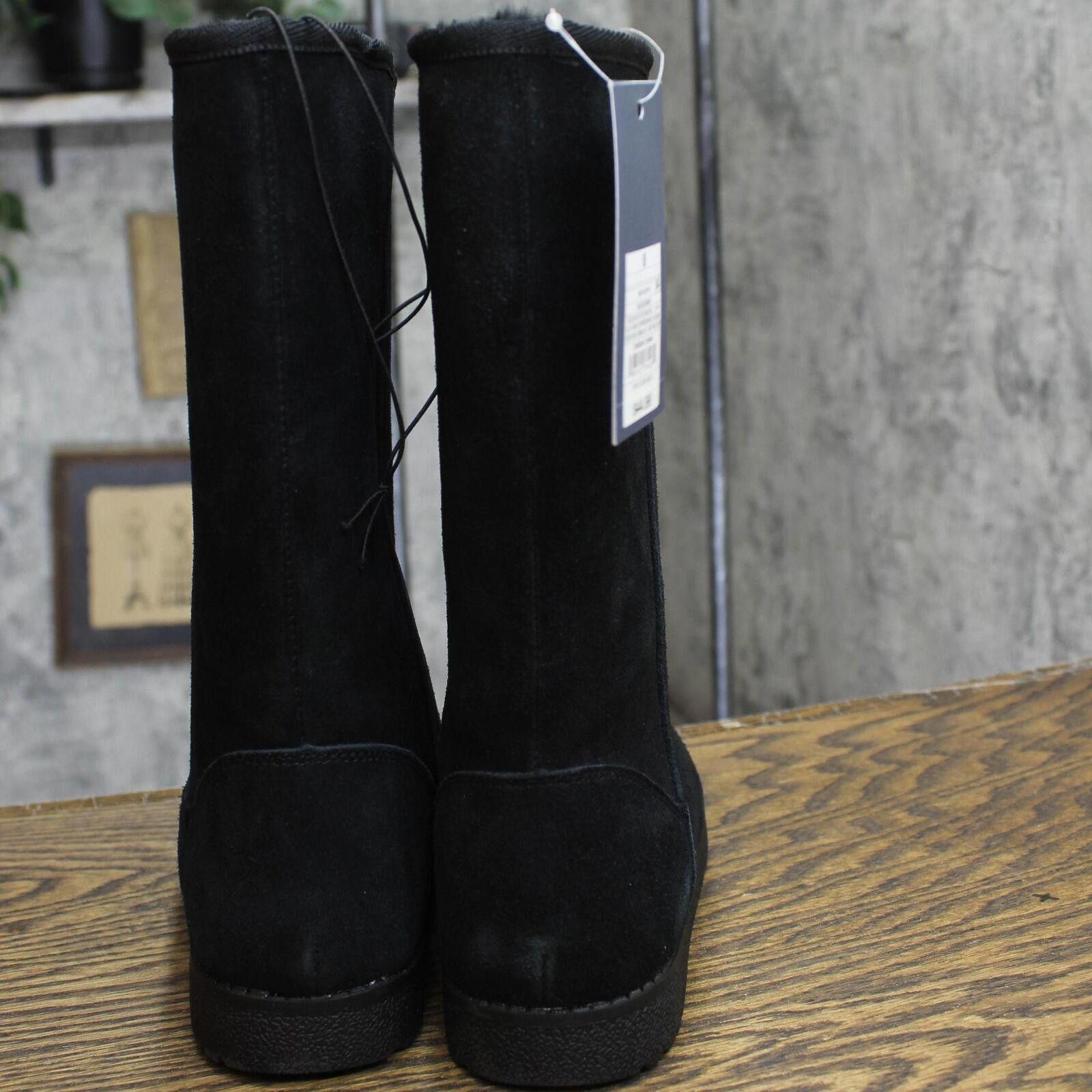 Designer Universal Thread Shearling Winter Boots 91467407 Black 8M Size US 8 / IT 38 - 5 Thumbnail
