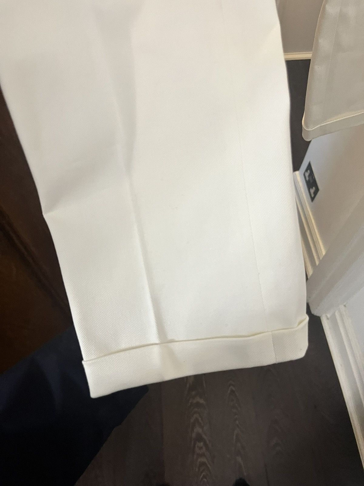 Other Pini Parma white cotton trousers w34 Size 40R - 4 Thumbnail