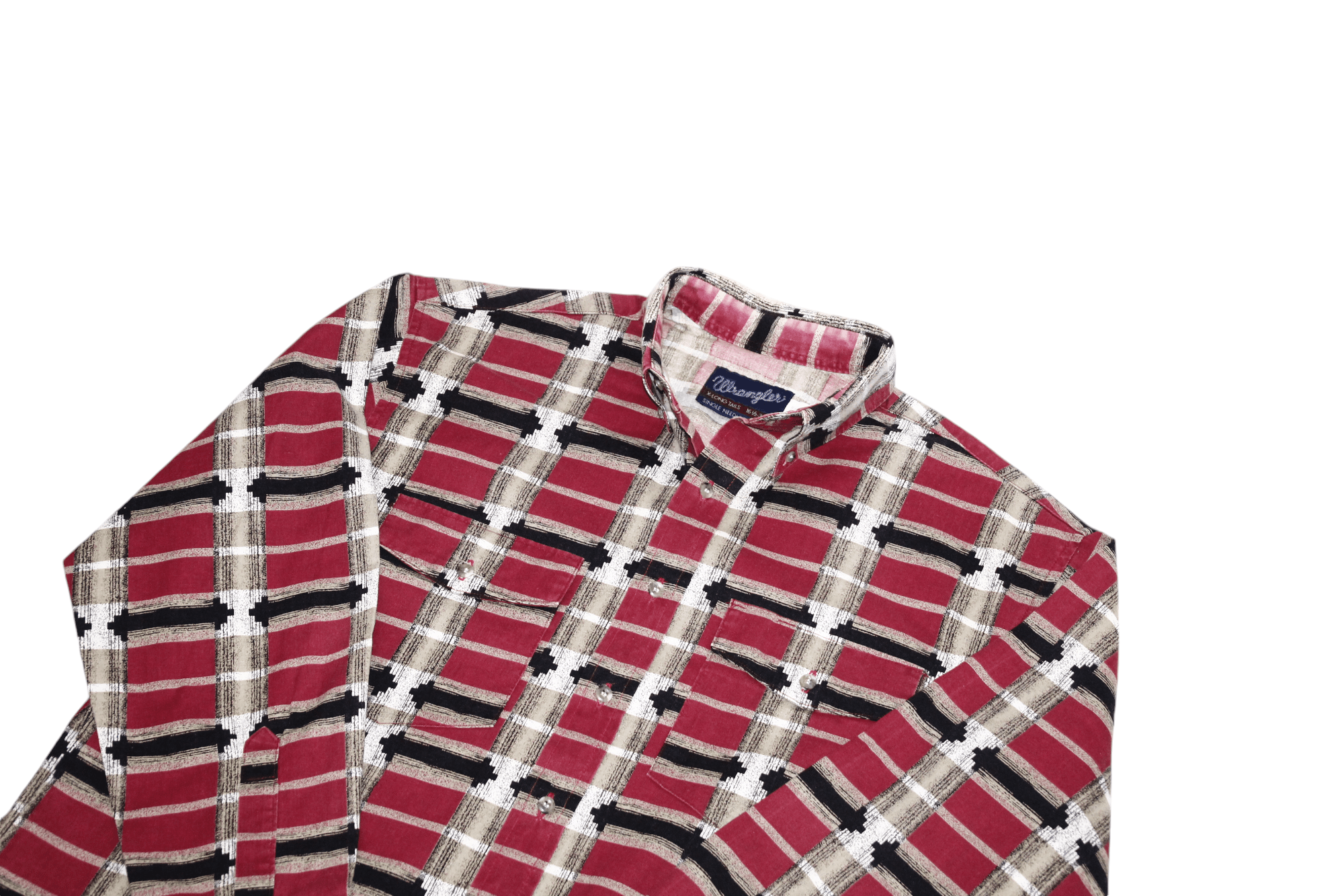 Wrangler VTG Wrangler X-Long Tails Bushpopper Western Shirt Size US L / EU 52-54 / 3 - 10 Thumbnail