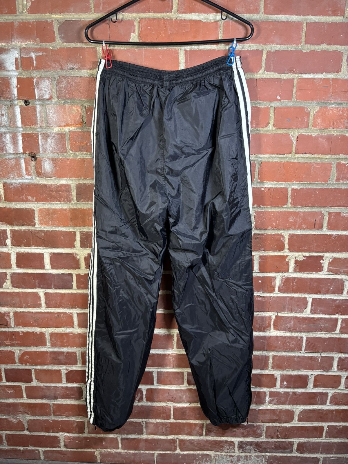 Adidas Vintage 90s Adidas 3 Stripe Black Track Pants Athletic Large Size US 30 / EU 46 - 4 Thumbnail